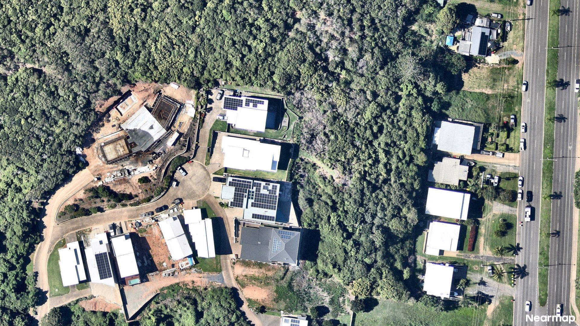 Vertical aerial view