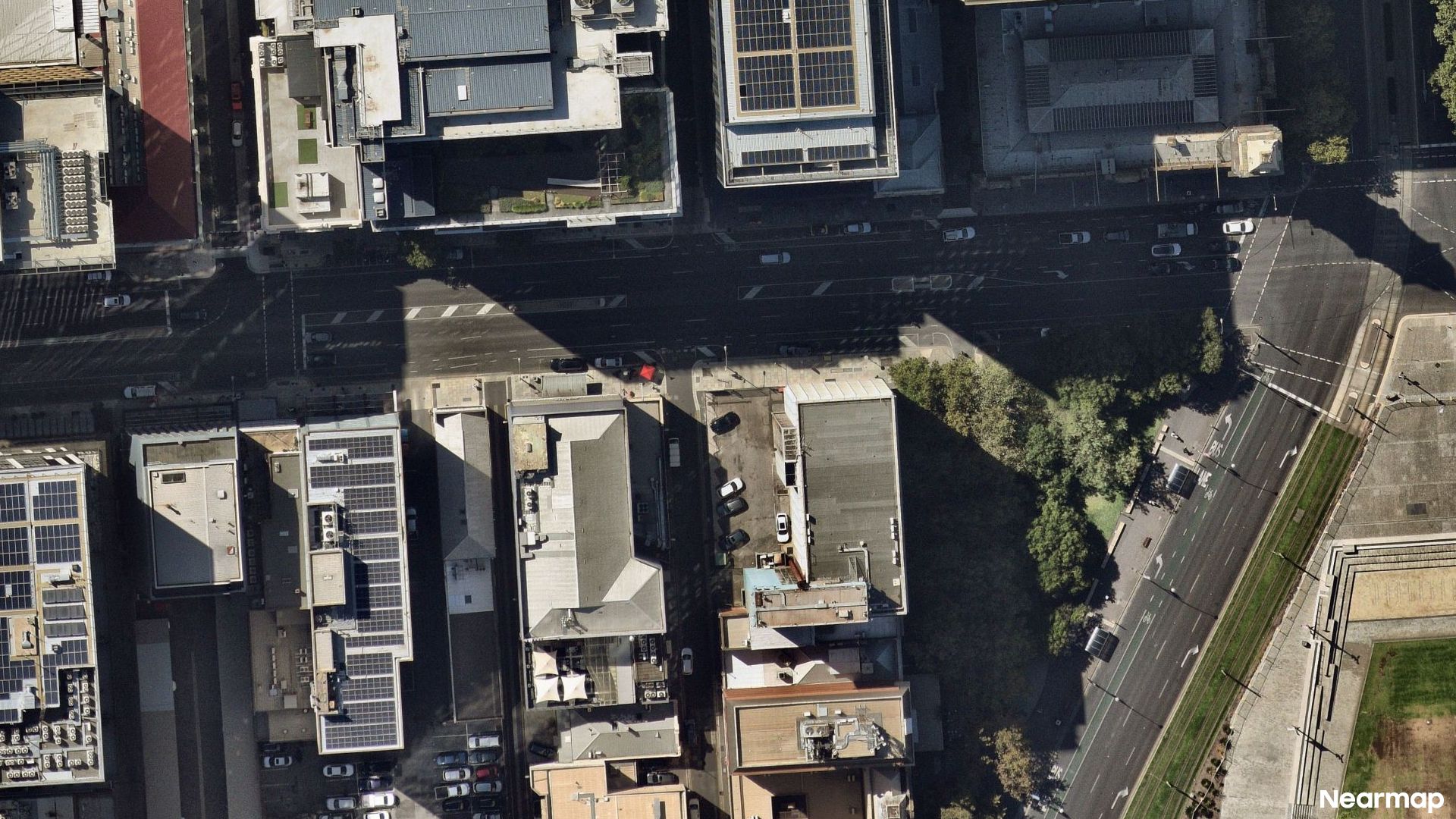 Vertical aerial view