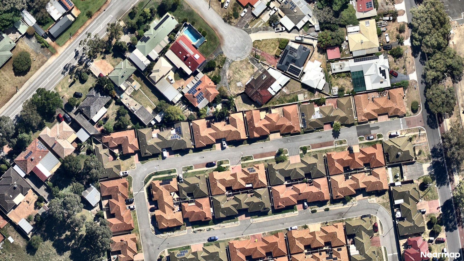 Vertical aerial view