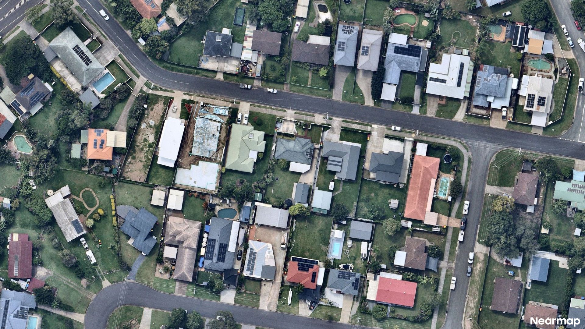 Vertical aerial view