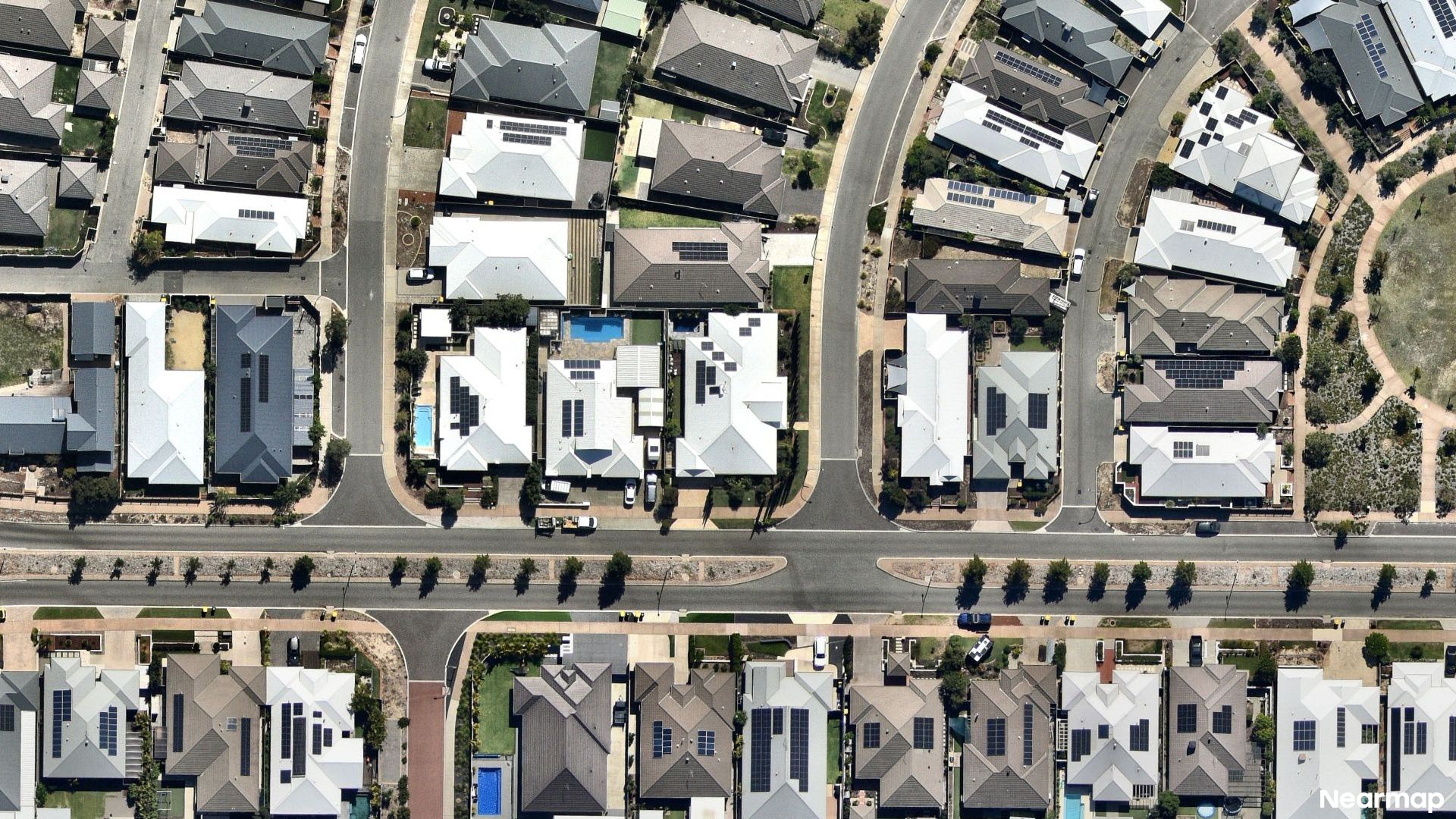 Vertical aerial view