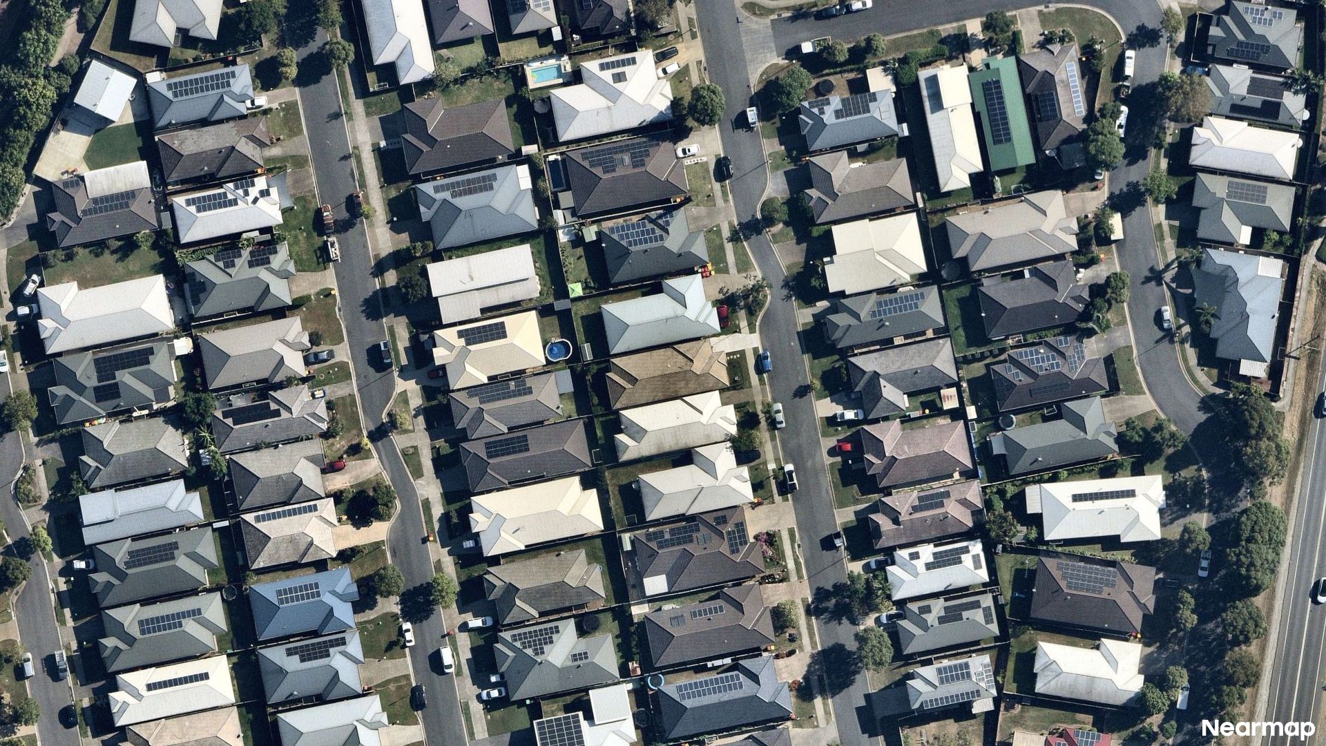 Vertical aerial view
