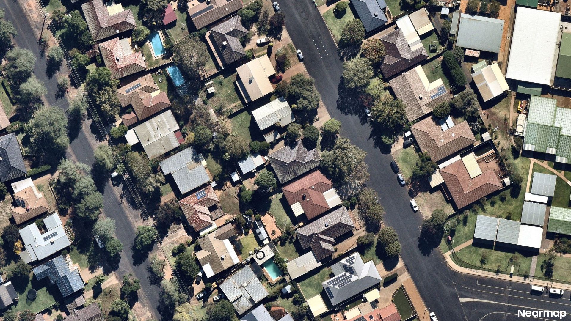 Vertical aerial view