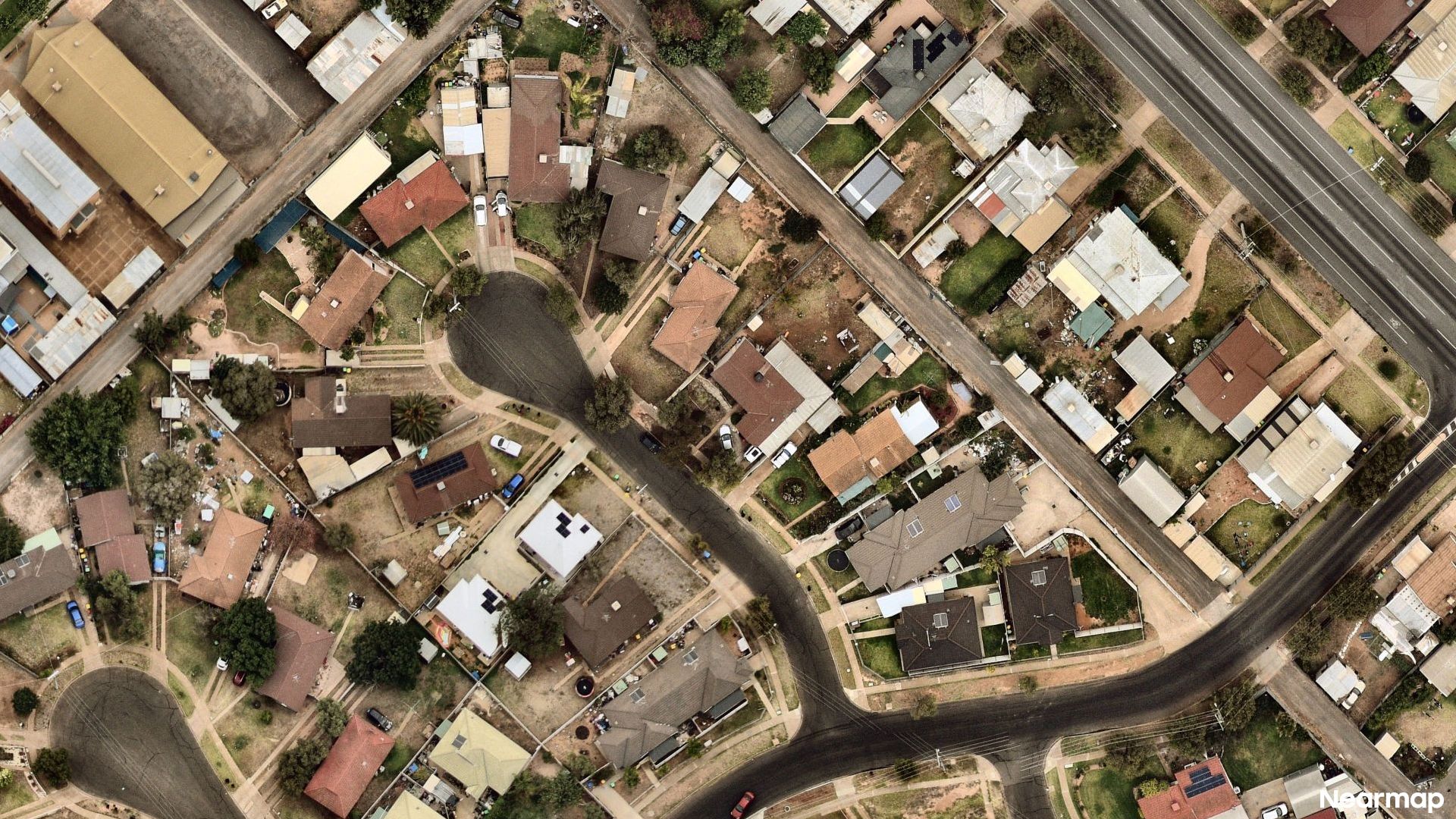 Vertical aerial view