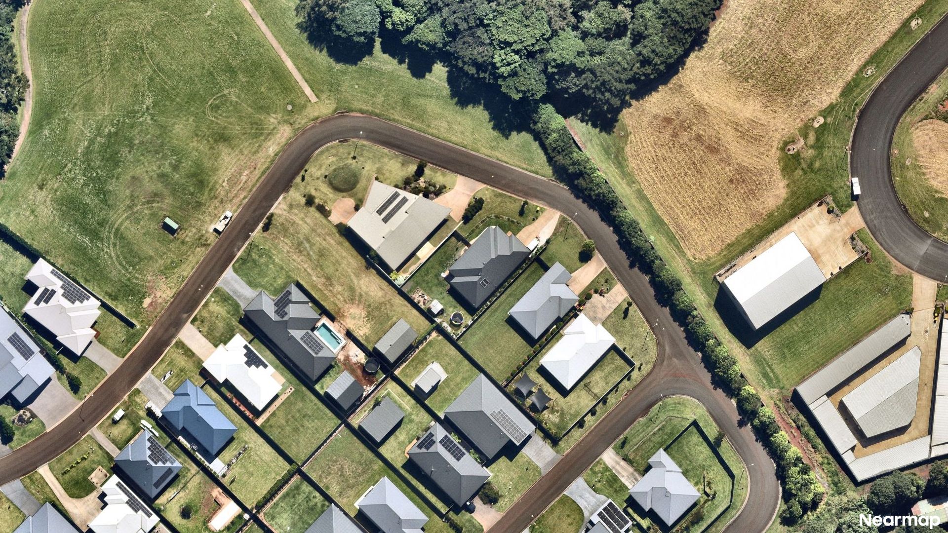 Vertical aerial view