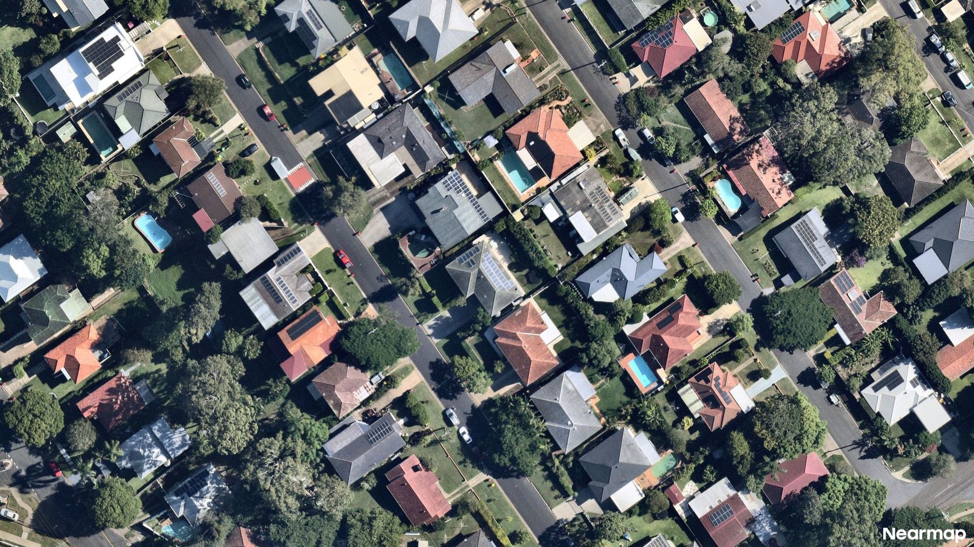 Vertical aerial view