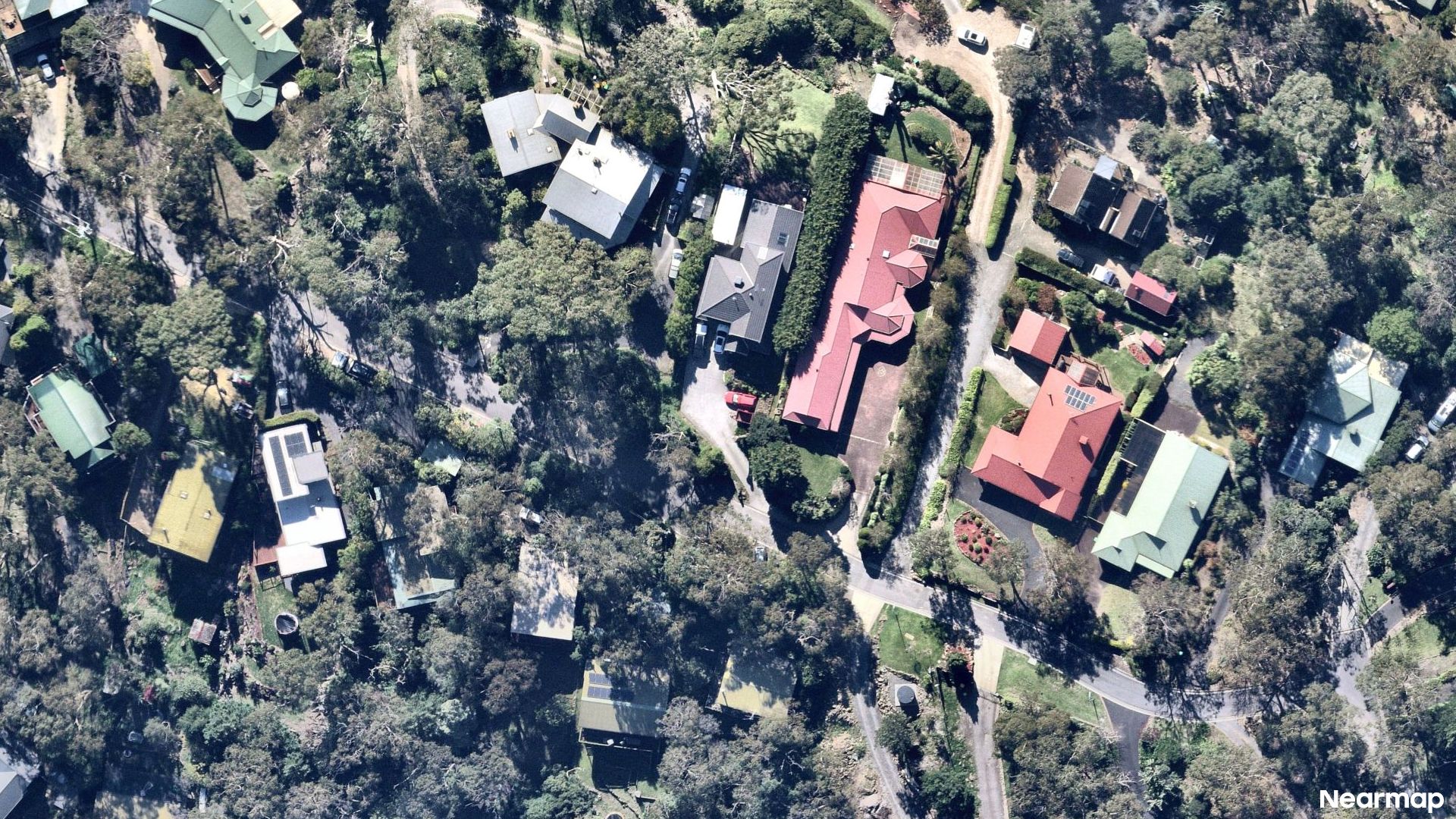 Vertical aerial view