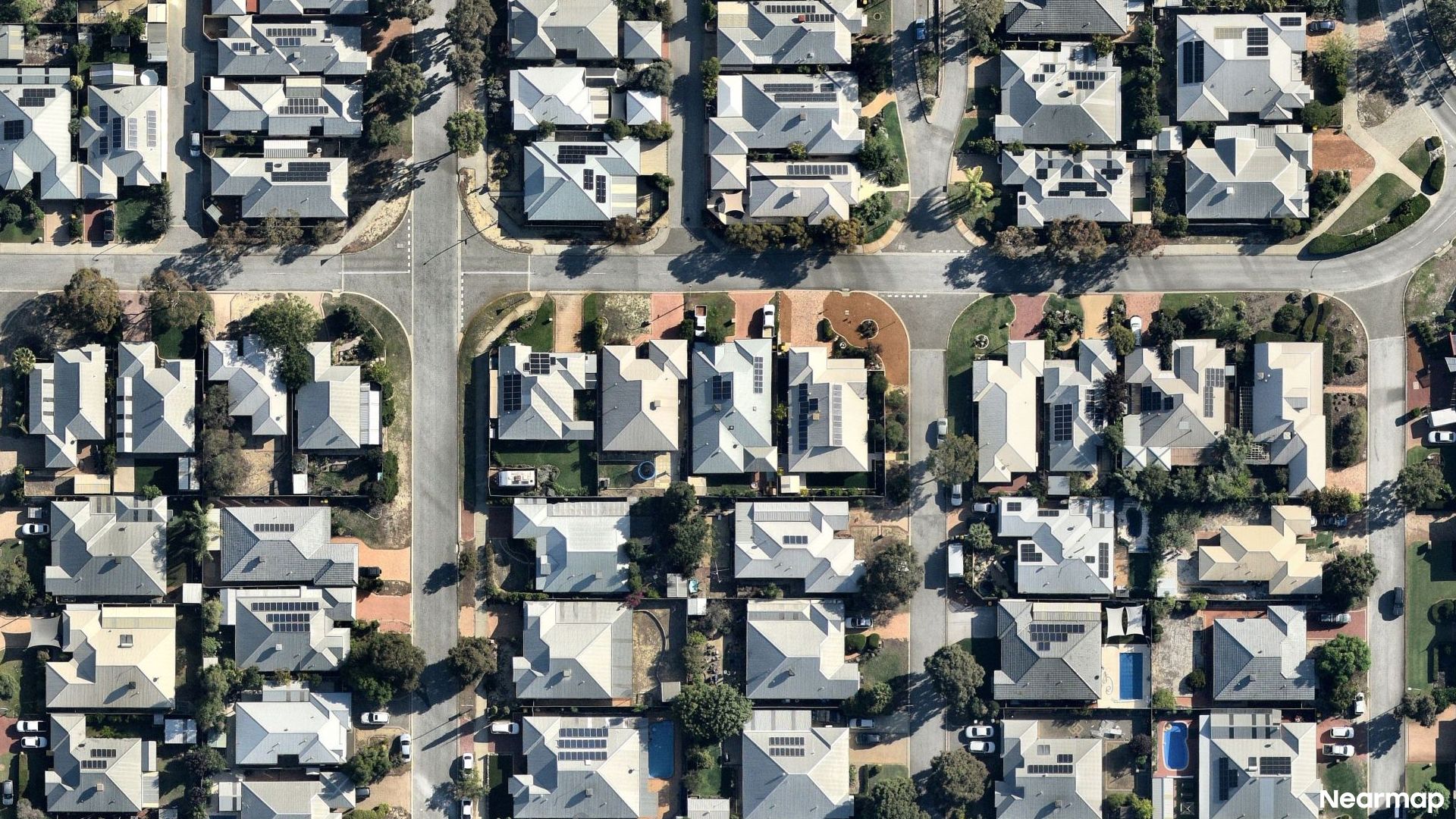 Vertical aerial view