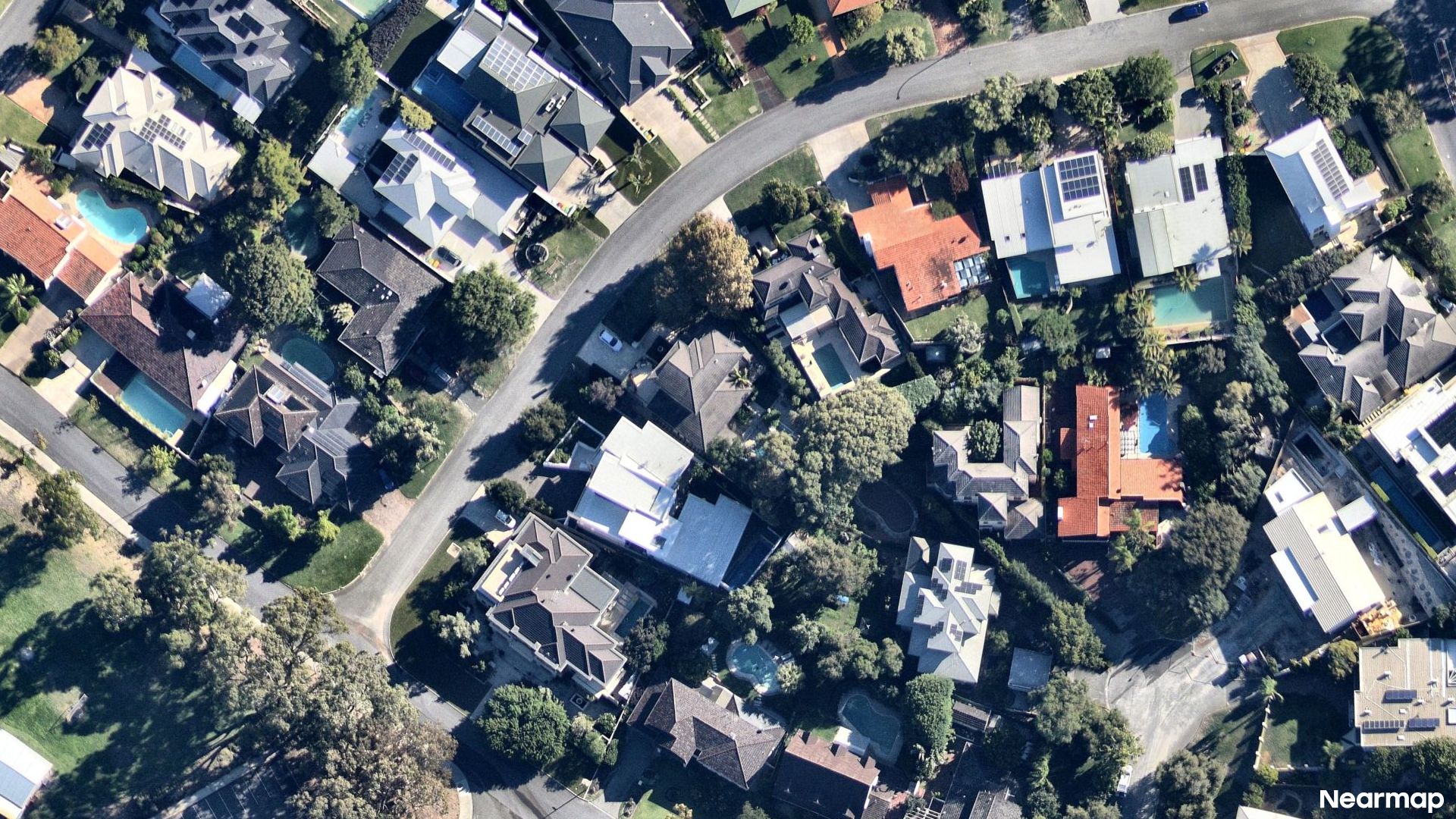 Vertical aerial view