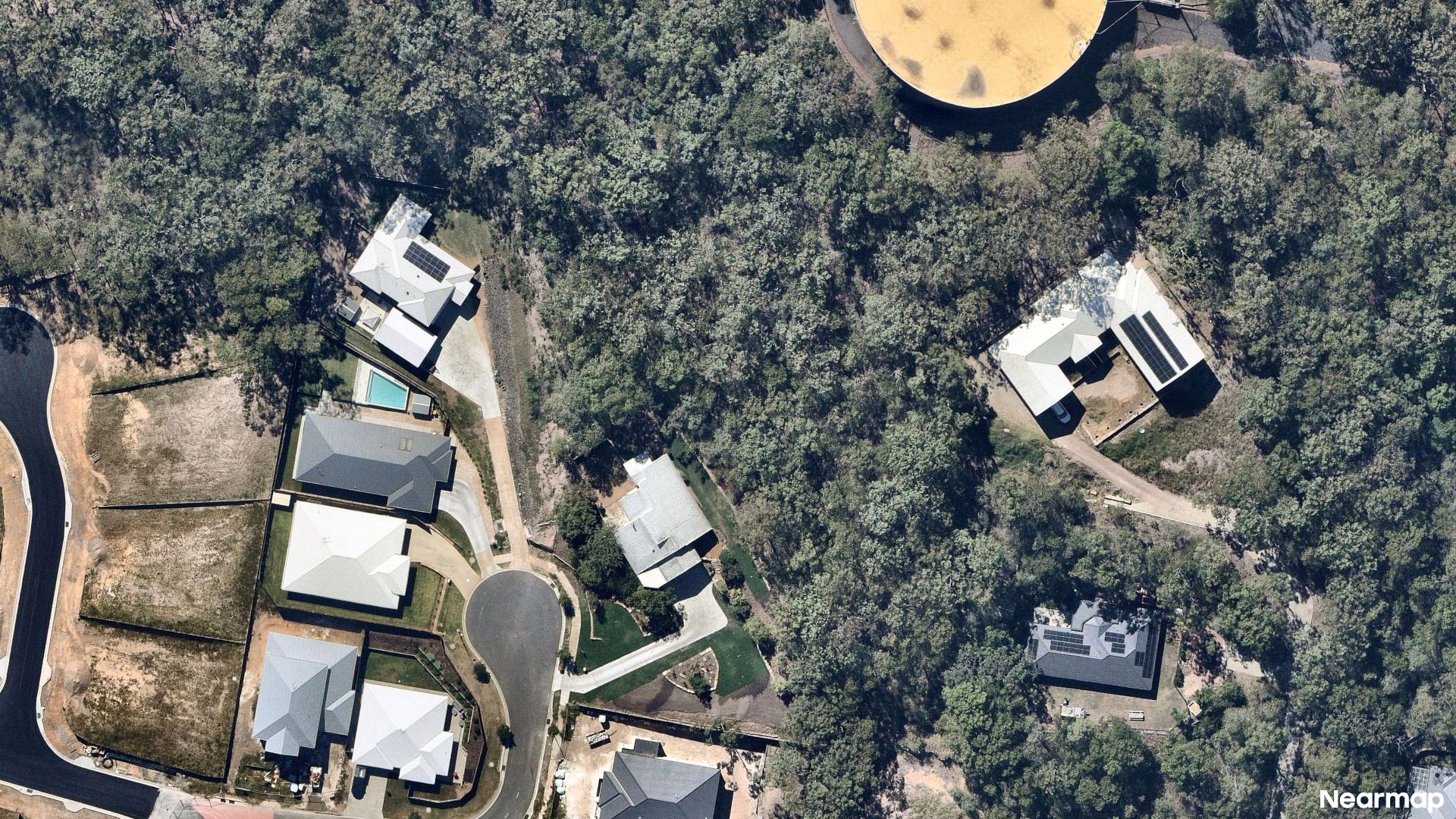 Vertical aerial view