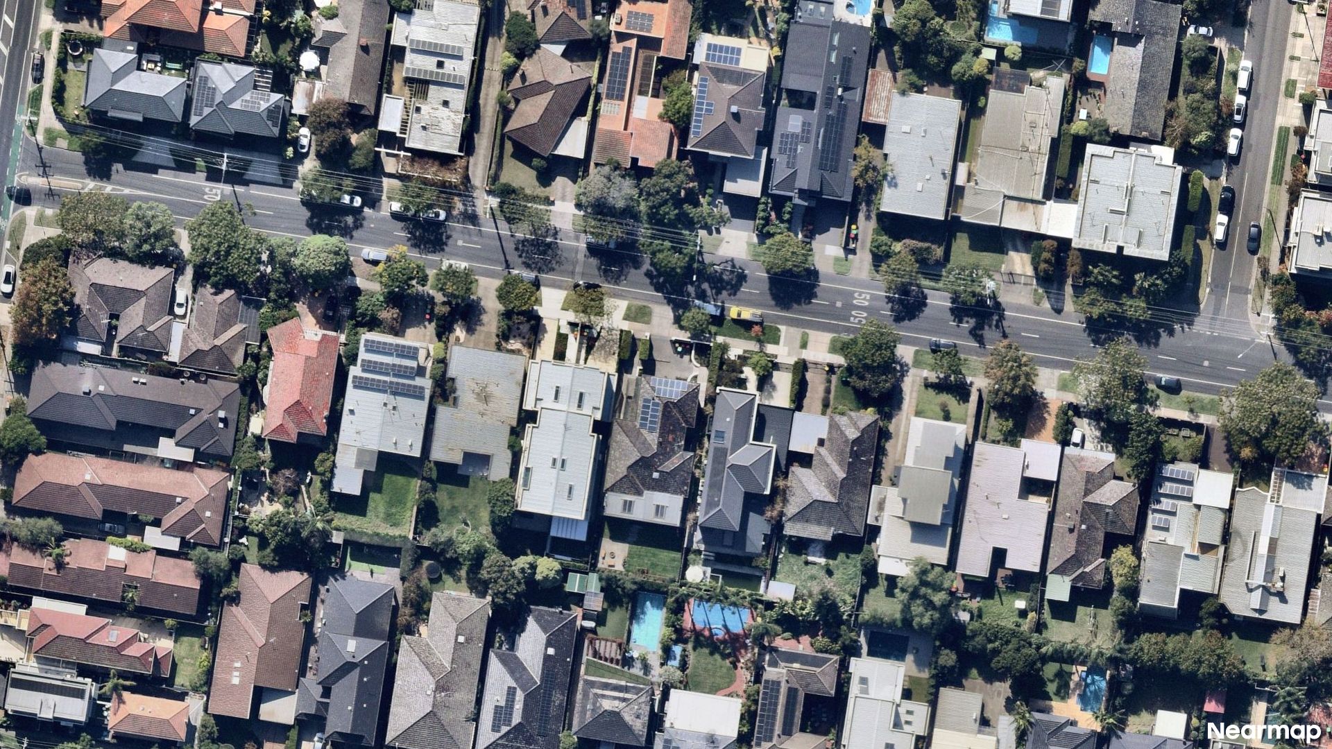 Vertical aerial view