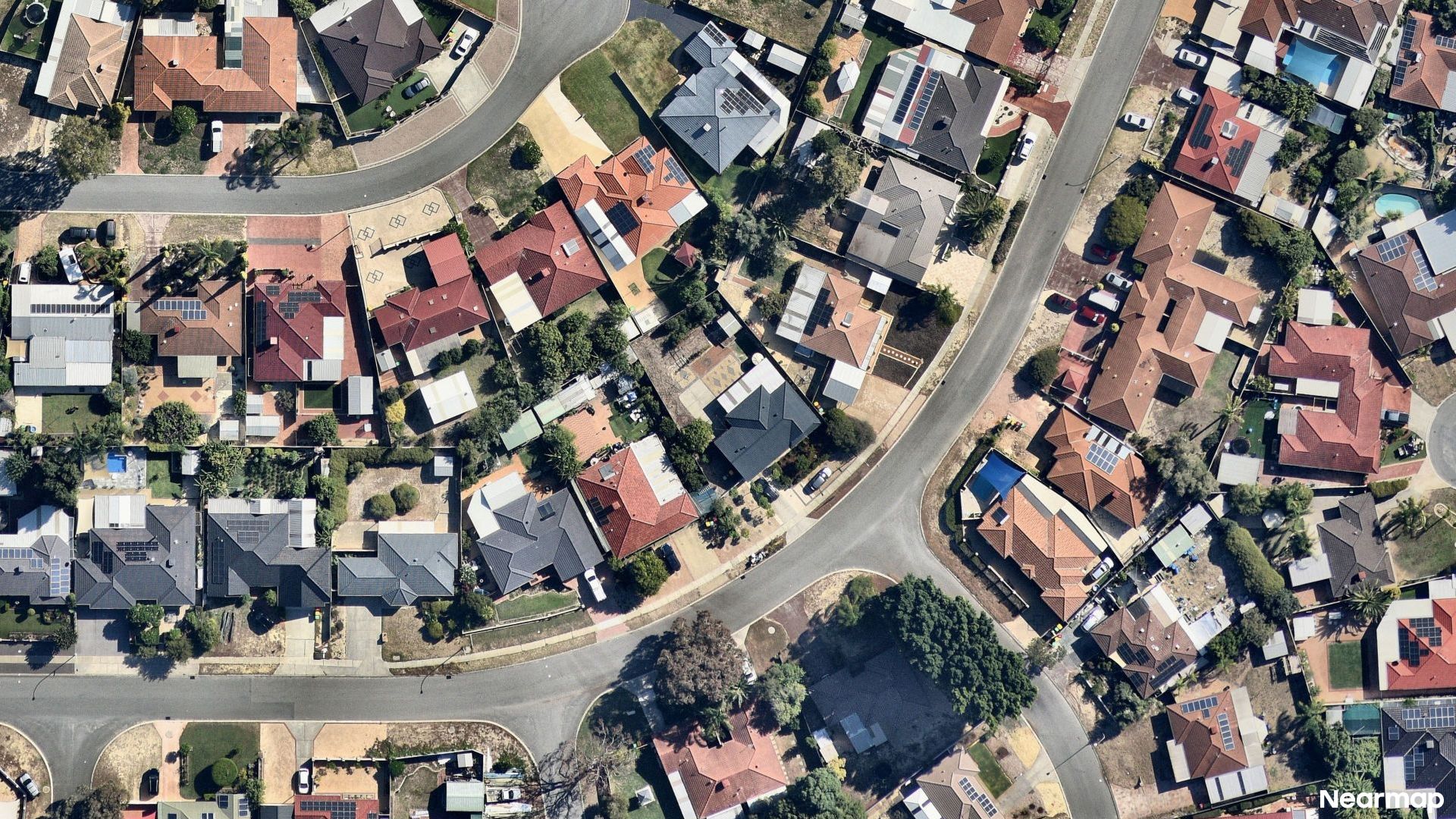 Vertical aerial view
