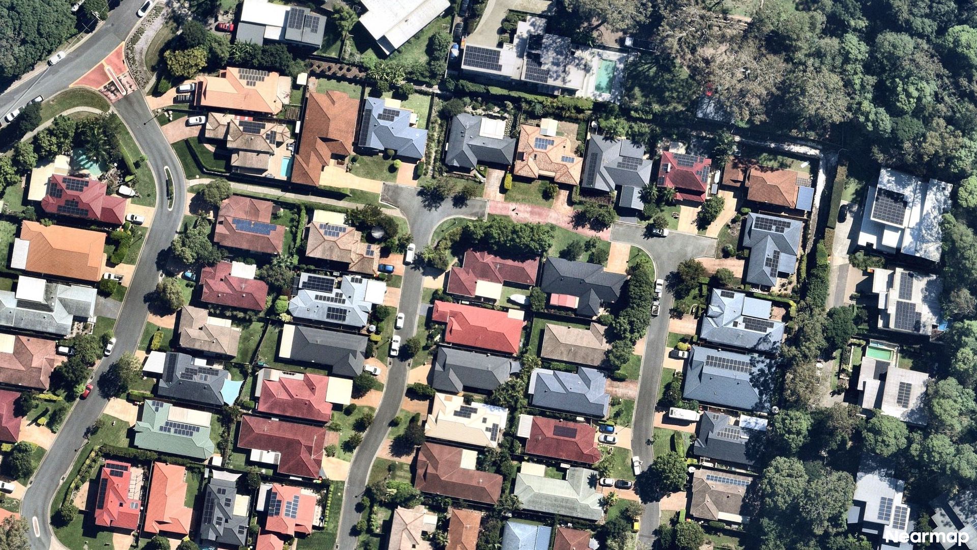 Vertical aerial view