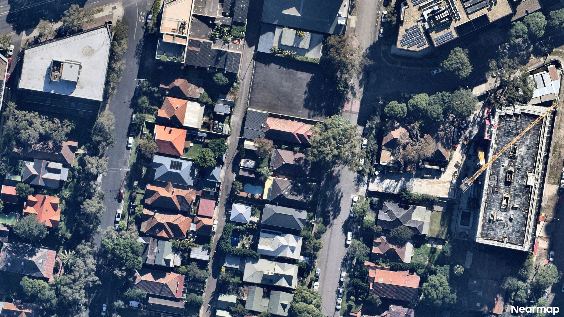 Vertical aerial view