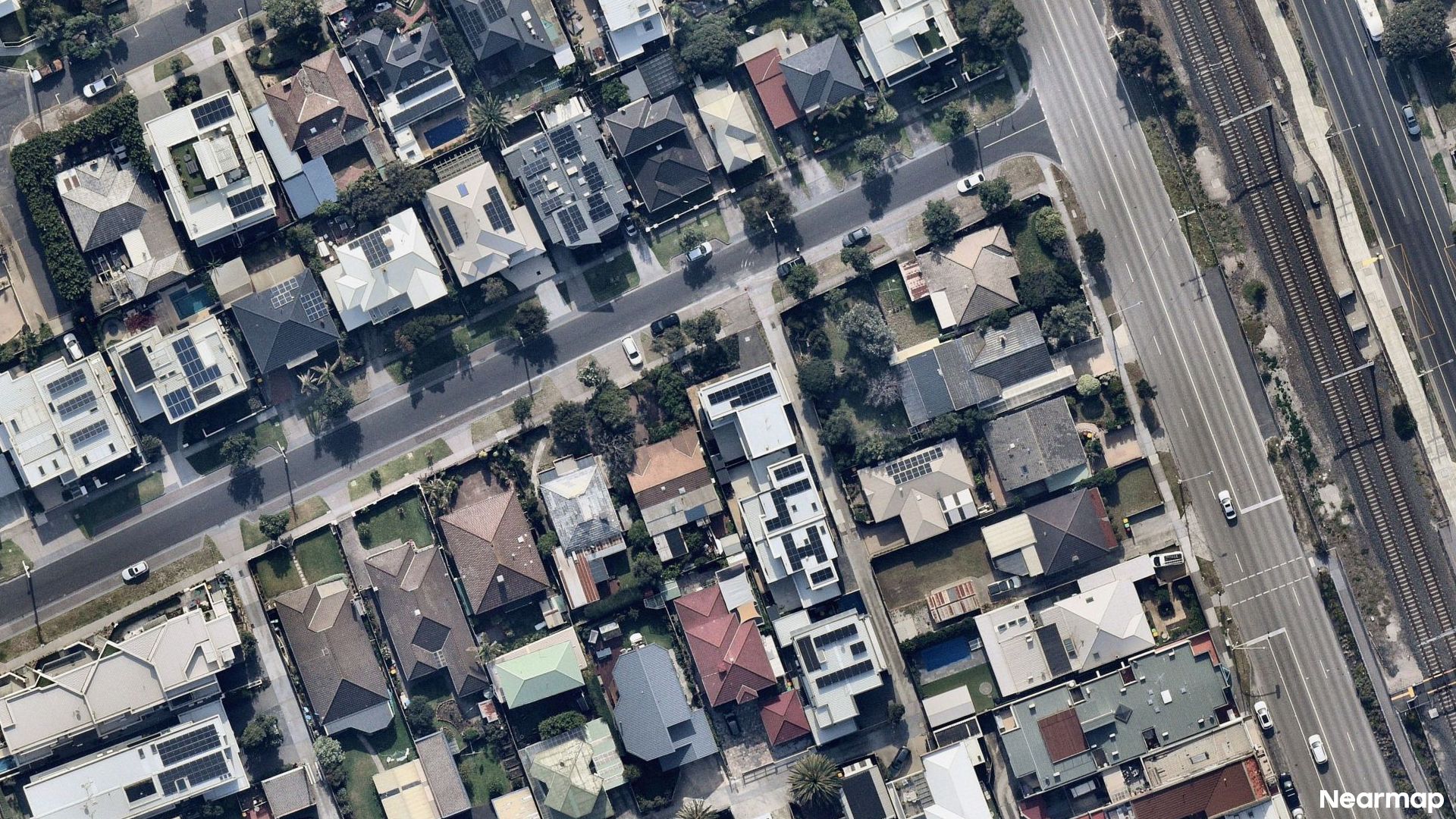 Vertical aerial view