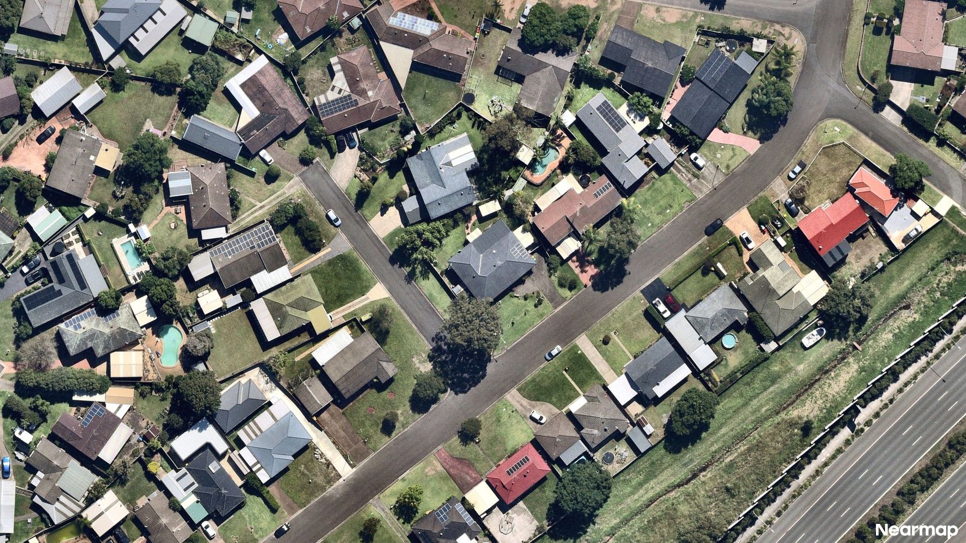 Vertical aerial view
