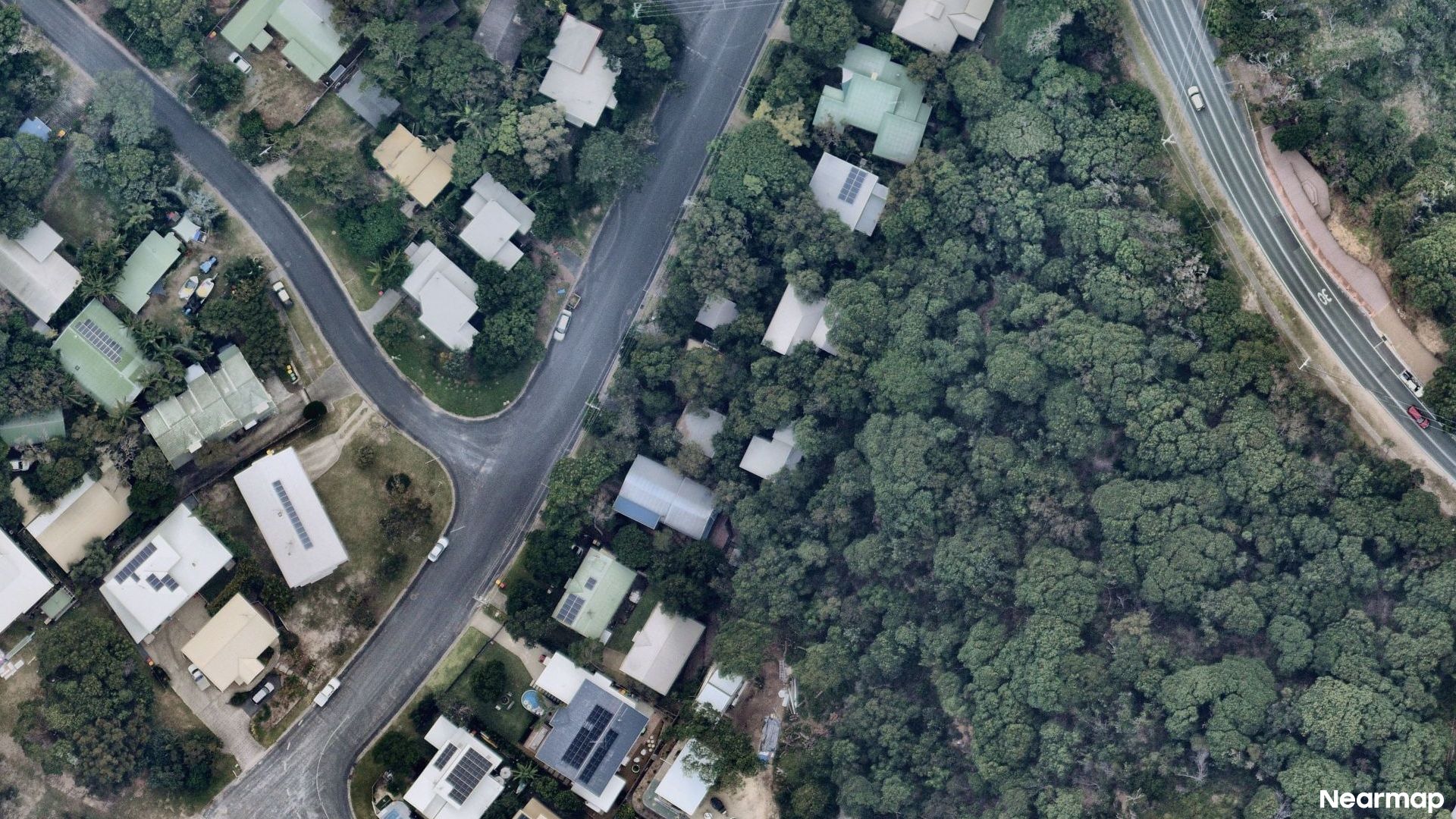 Vertical aerial view