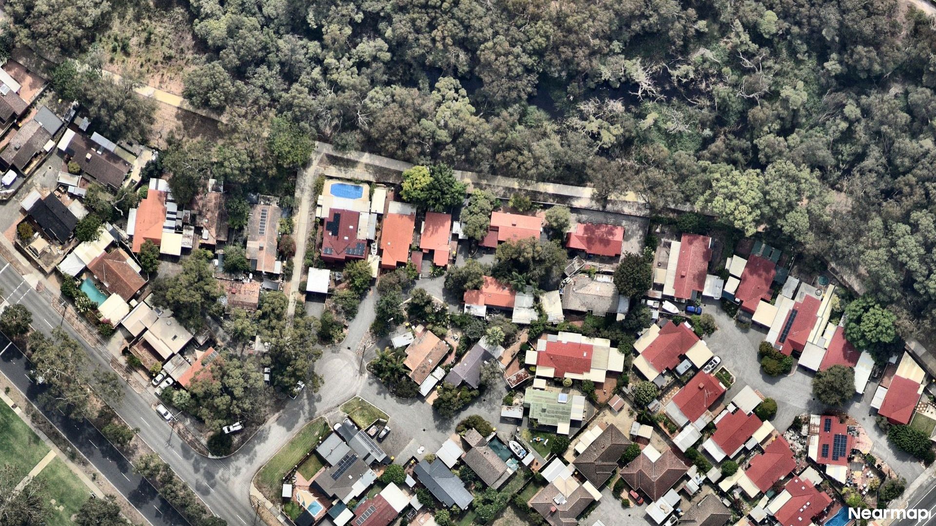 Vertical aerial view