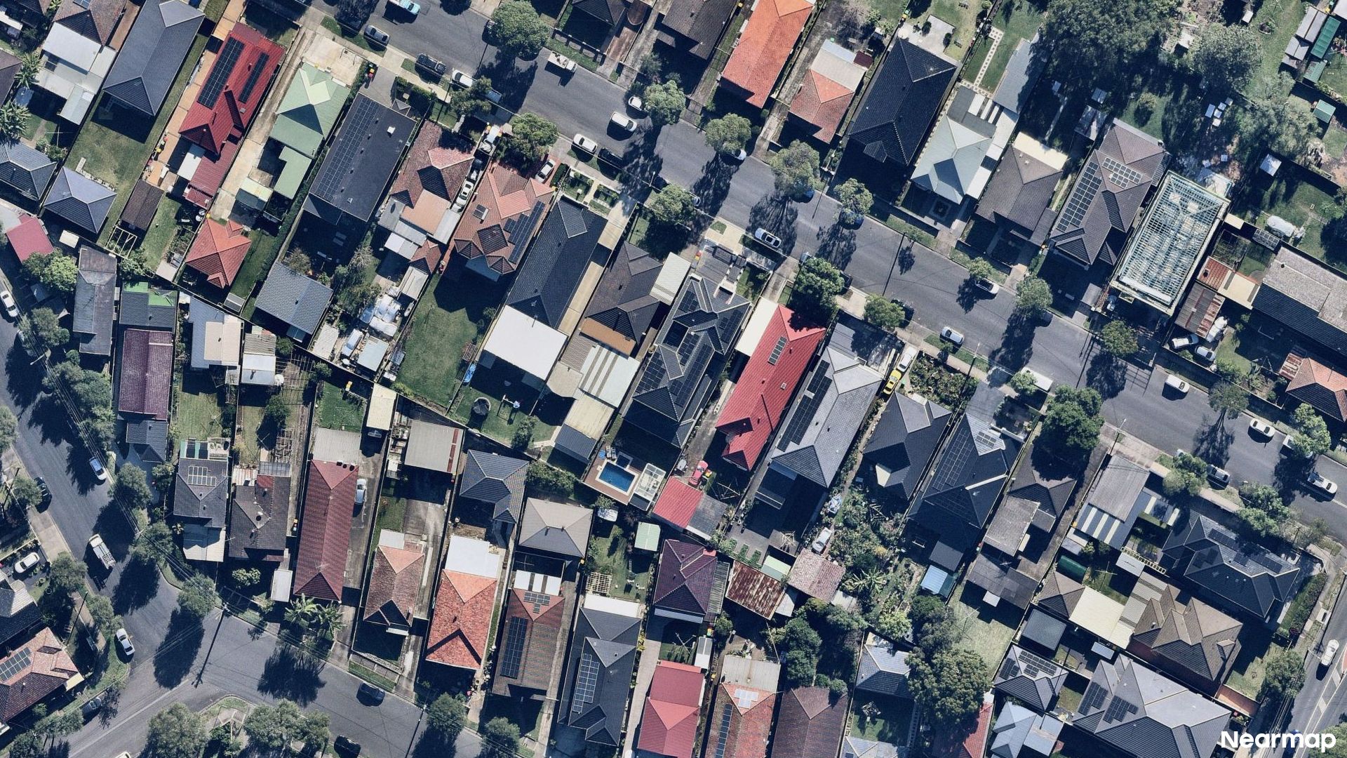 Vertical aerial view