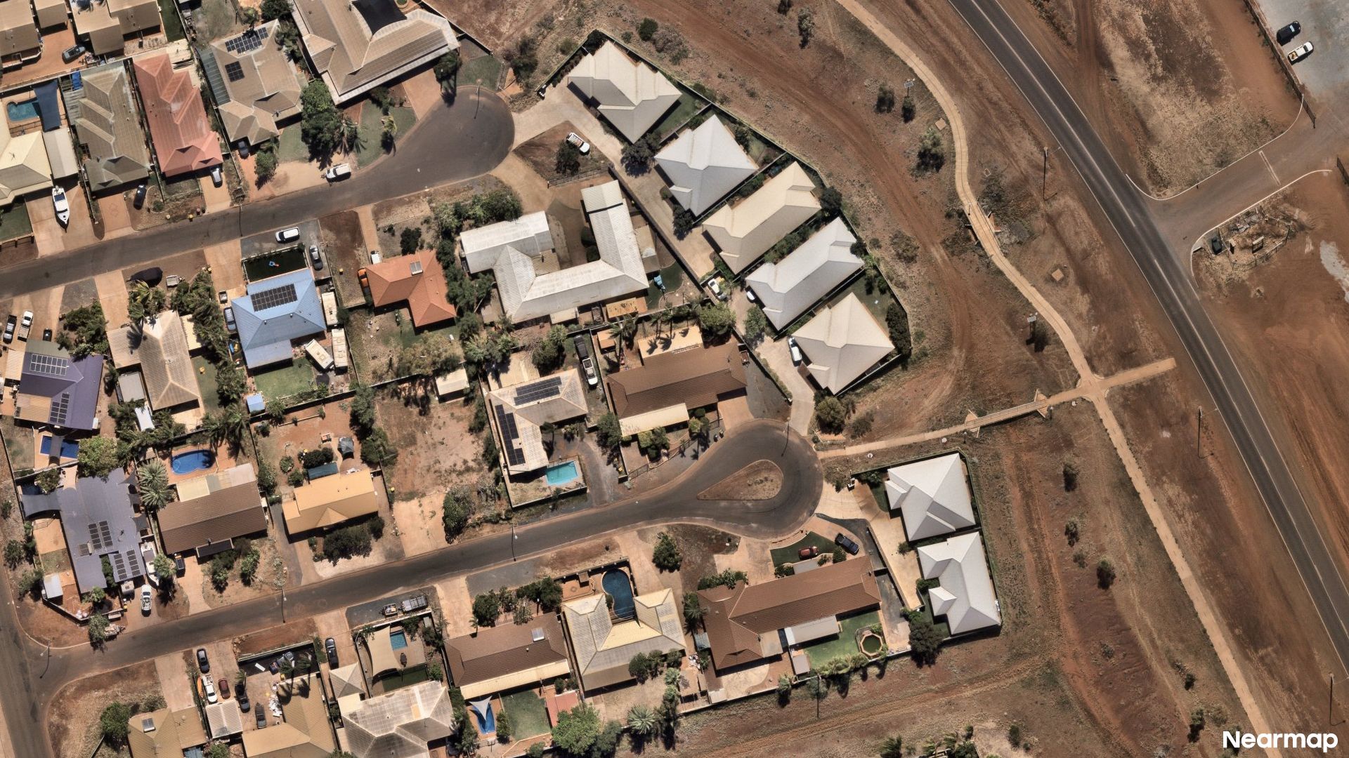 Vertical aerial view