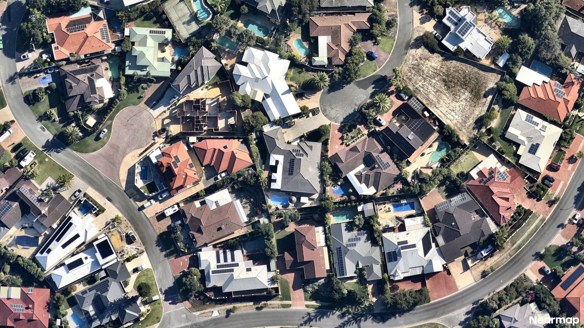 Vertical aerial view