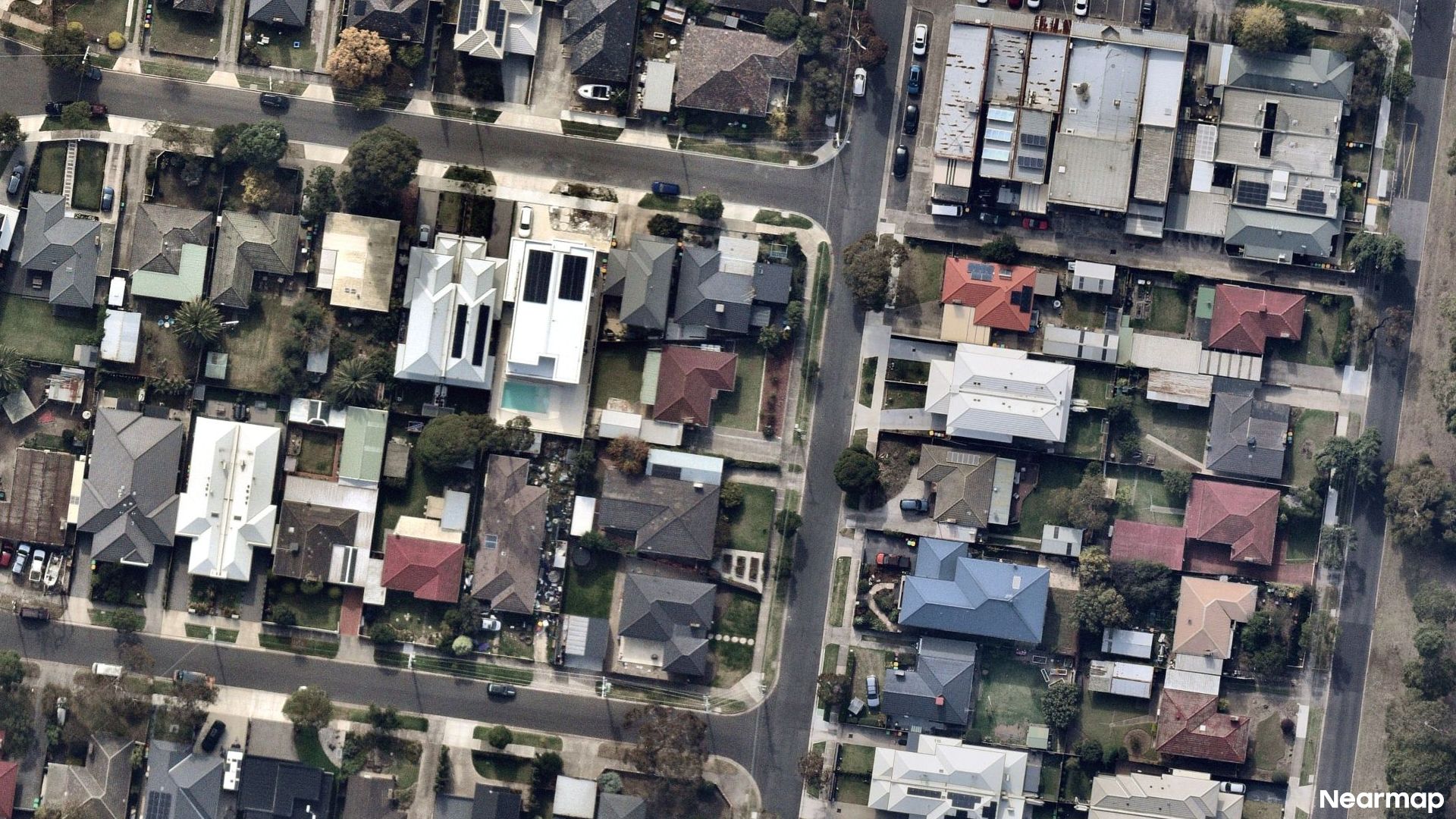 Vertical aerial view