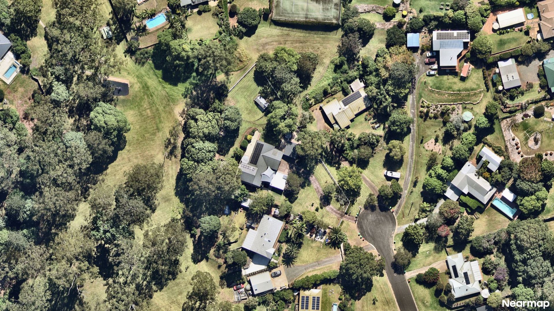 Vertical aerial view