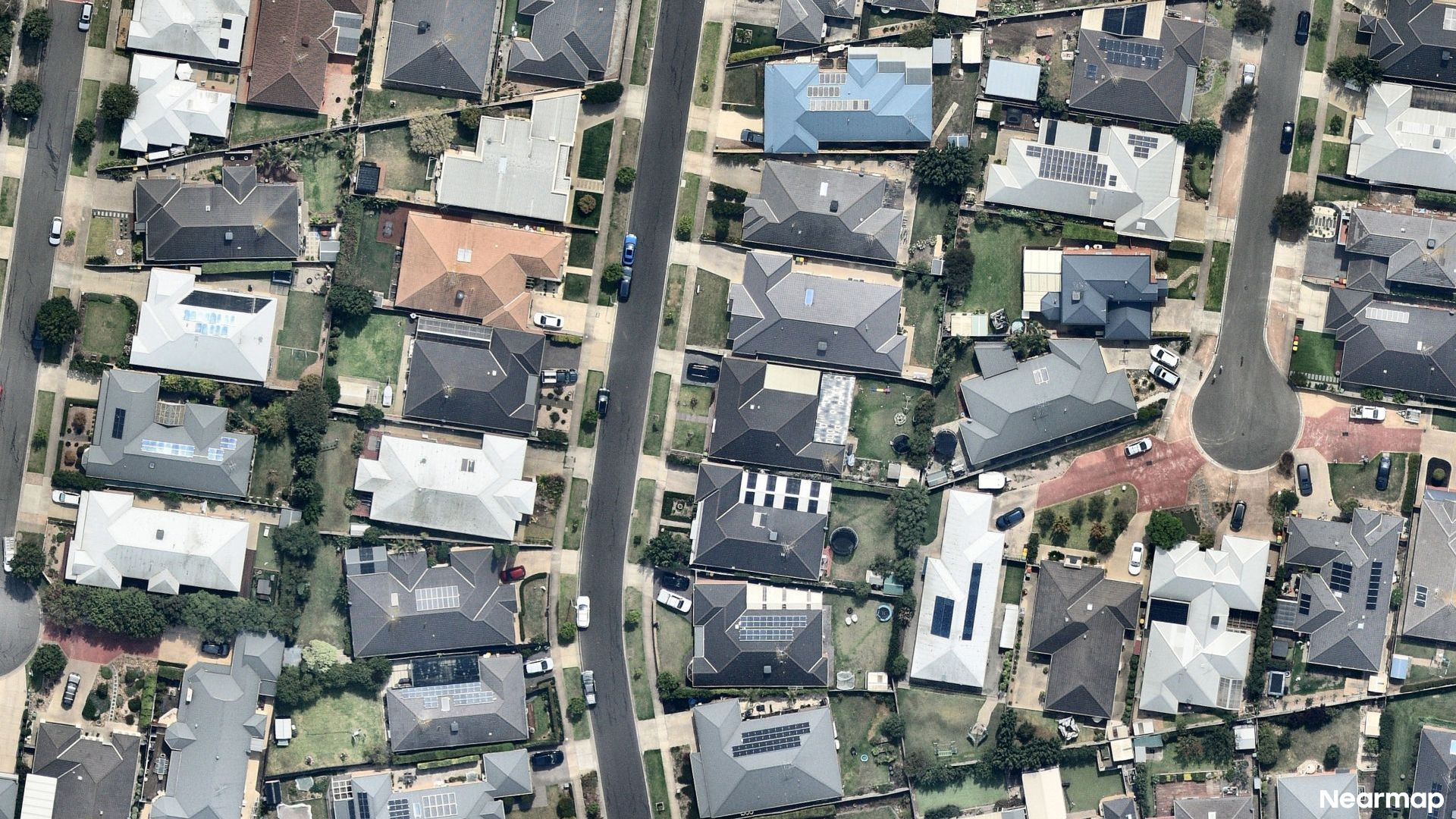 Vertical aerial view