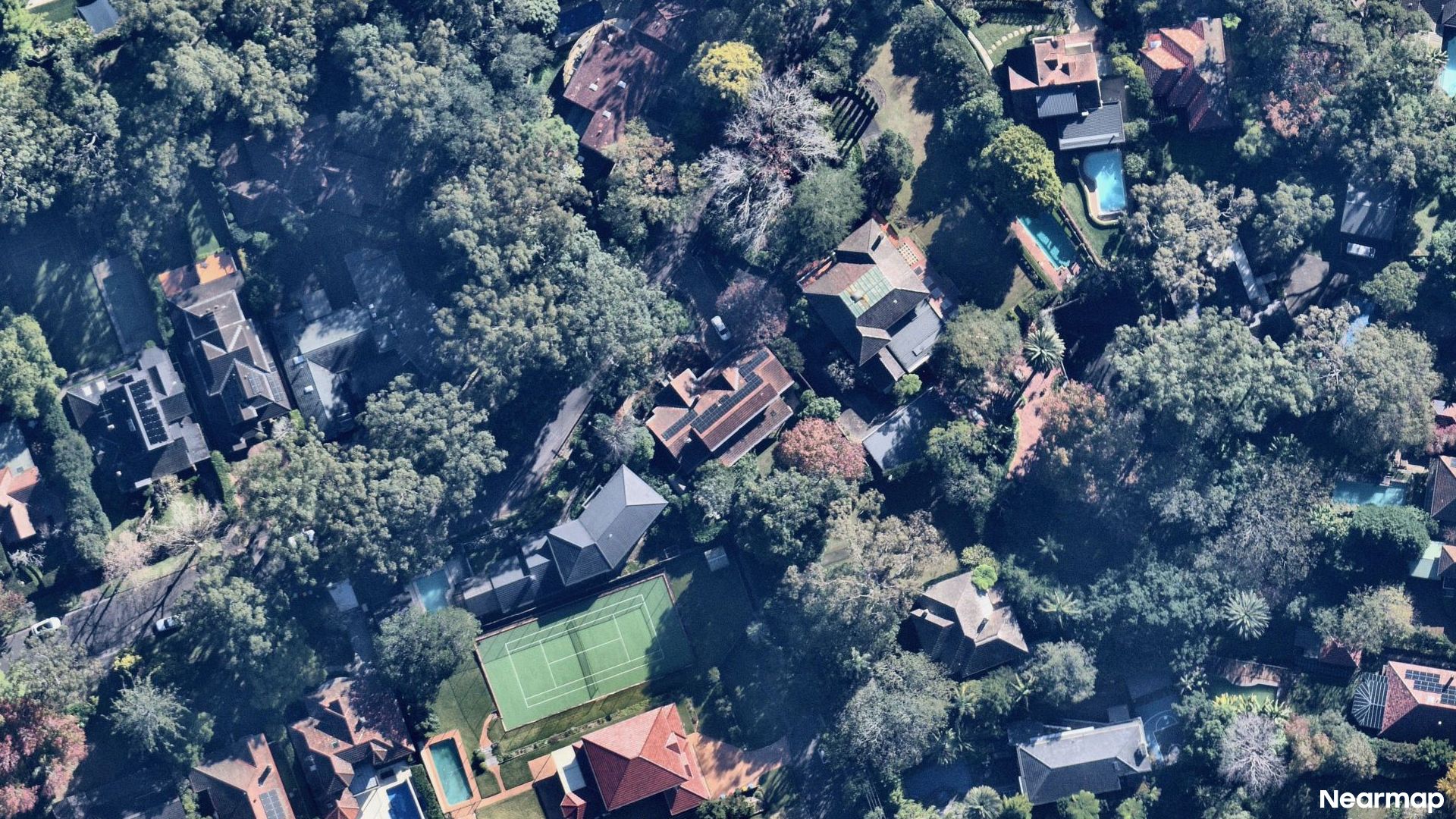 Vertical aerial view