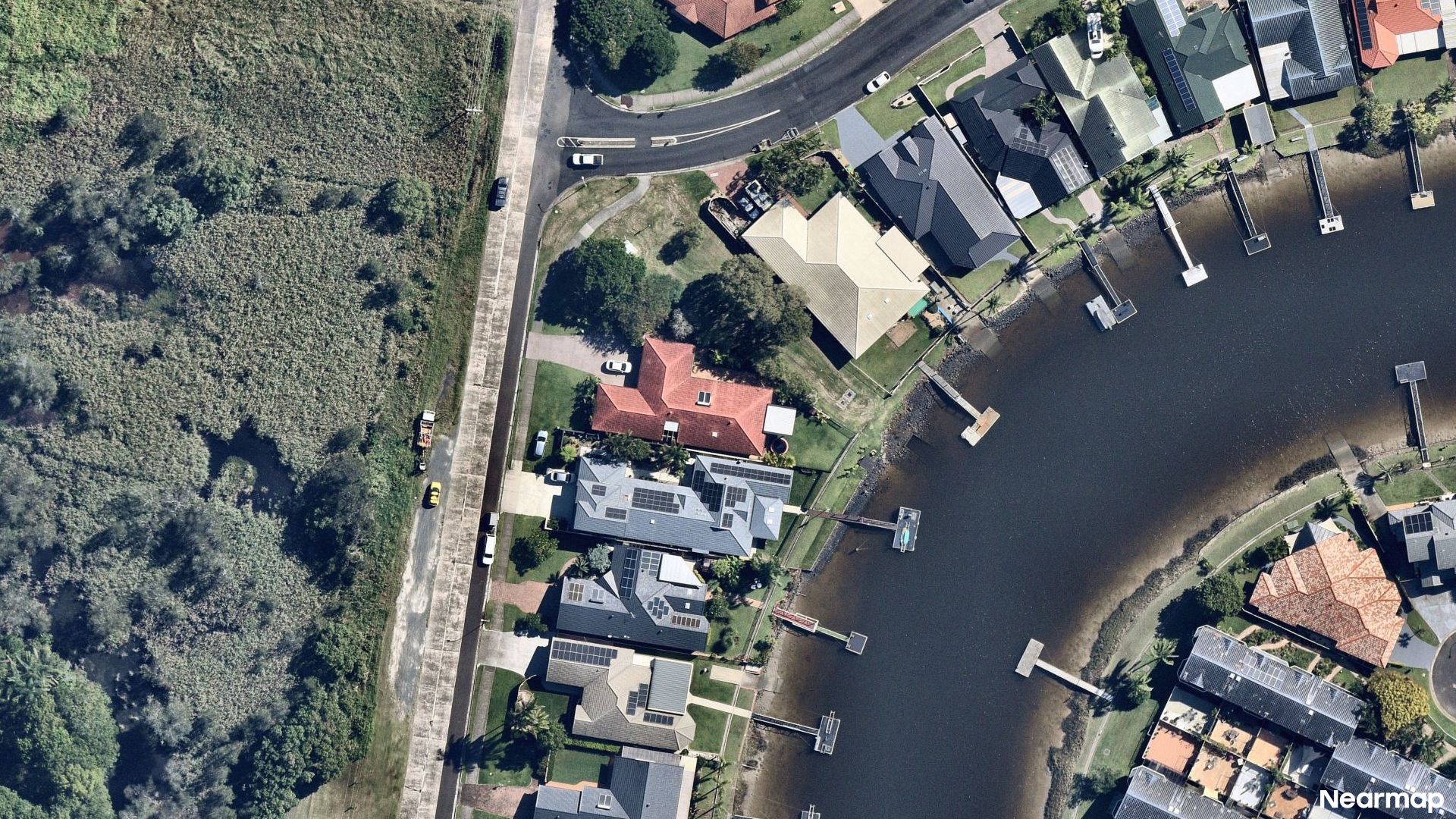 Vertical aerial view