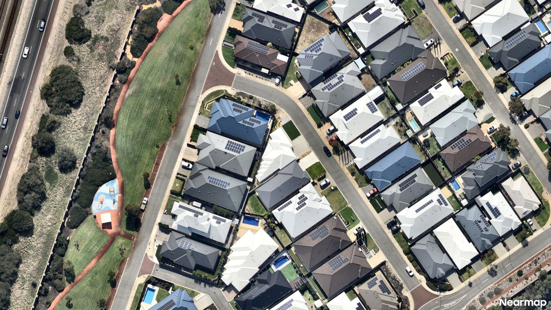 Vertical aerial view