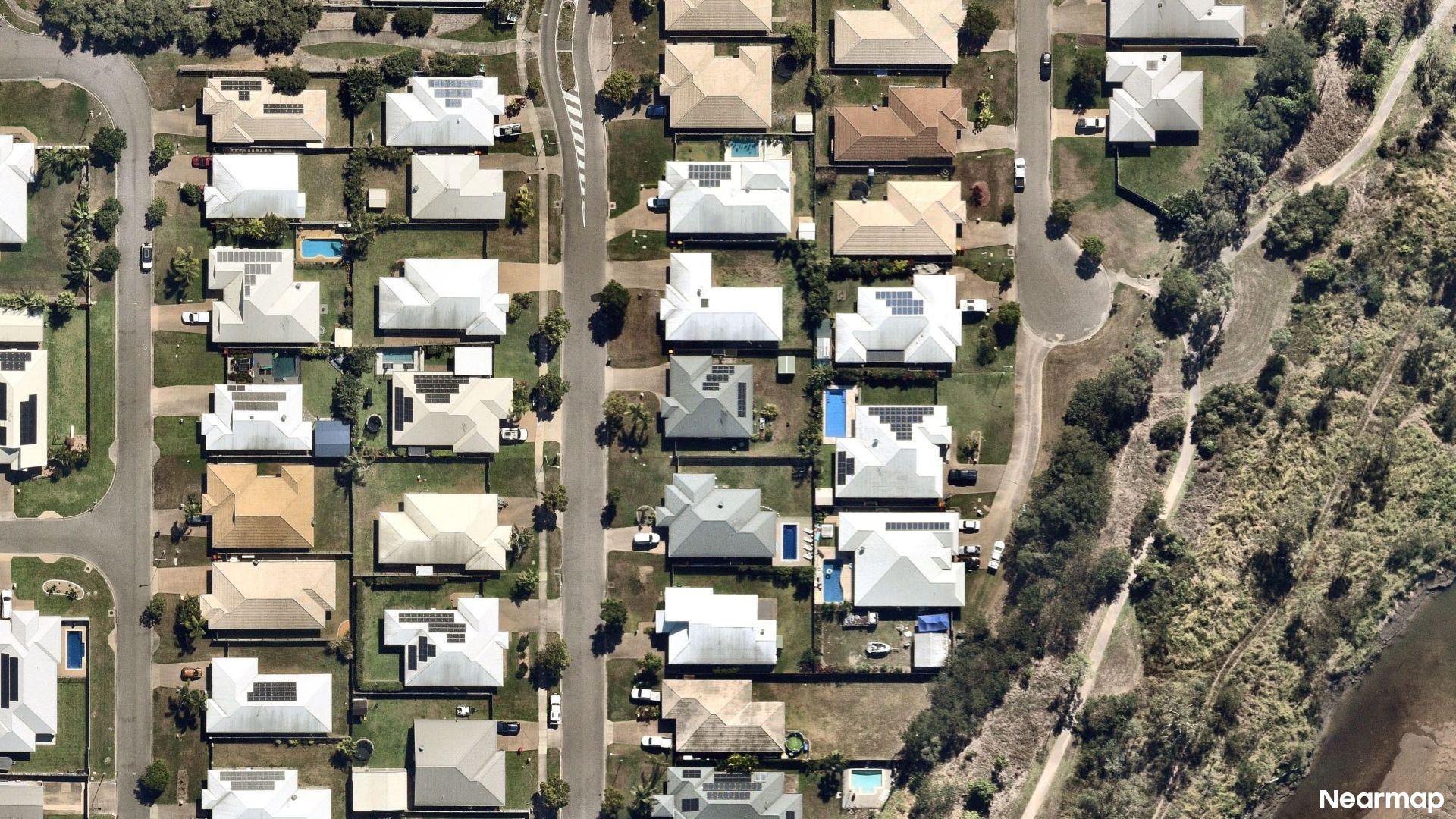 Vertical aerial view