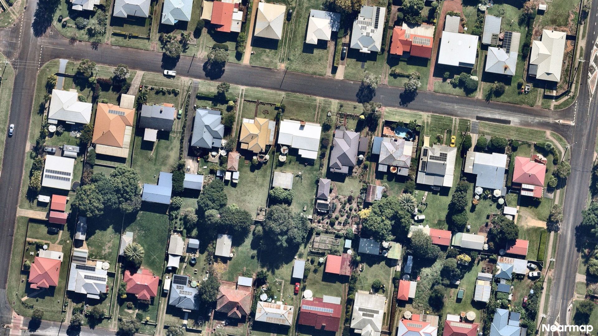 Vertical aerial view