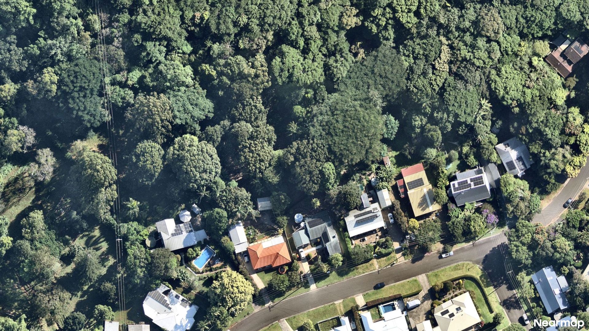 Vertical aerial view