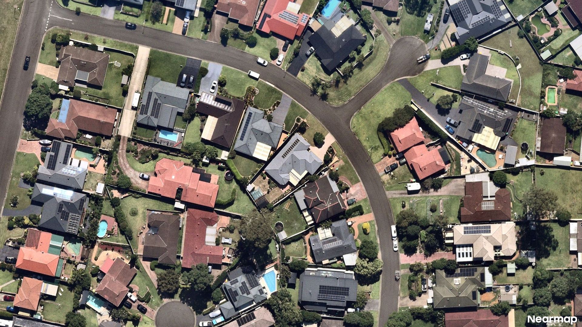 Vertical aerial view