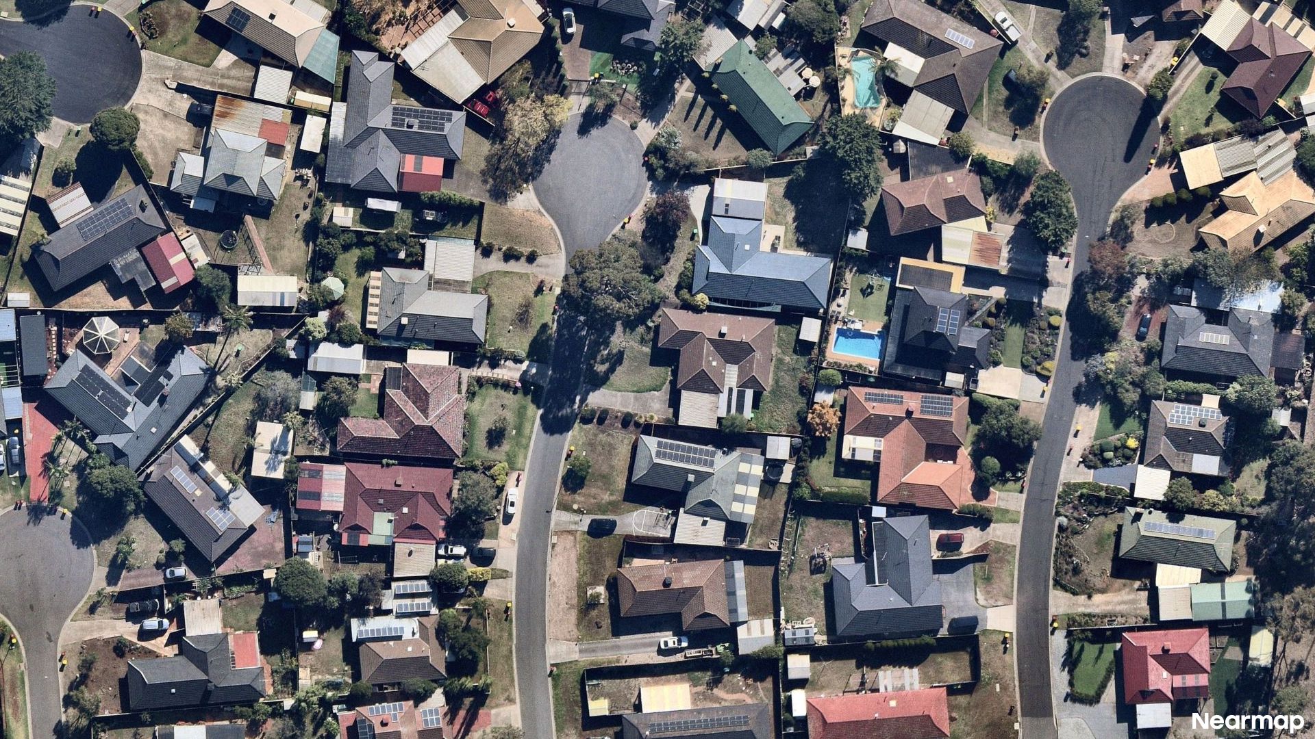Vertical aerial view