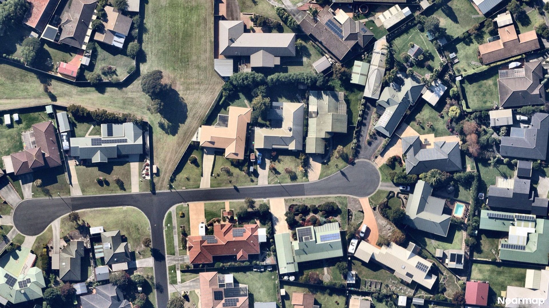 Vertical aerial view