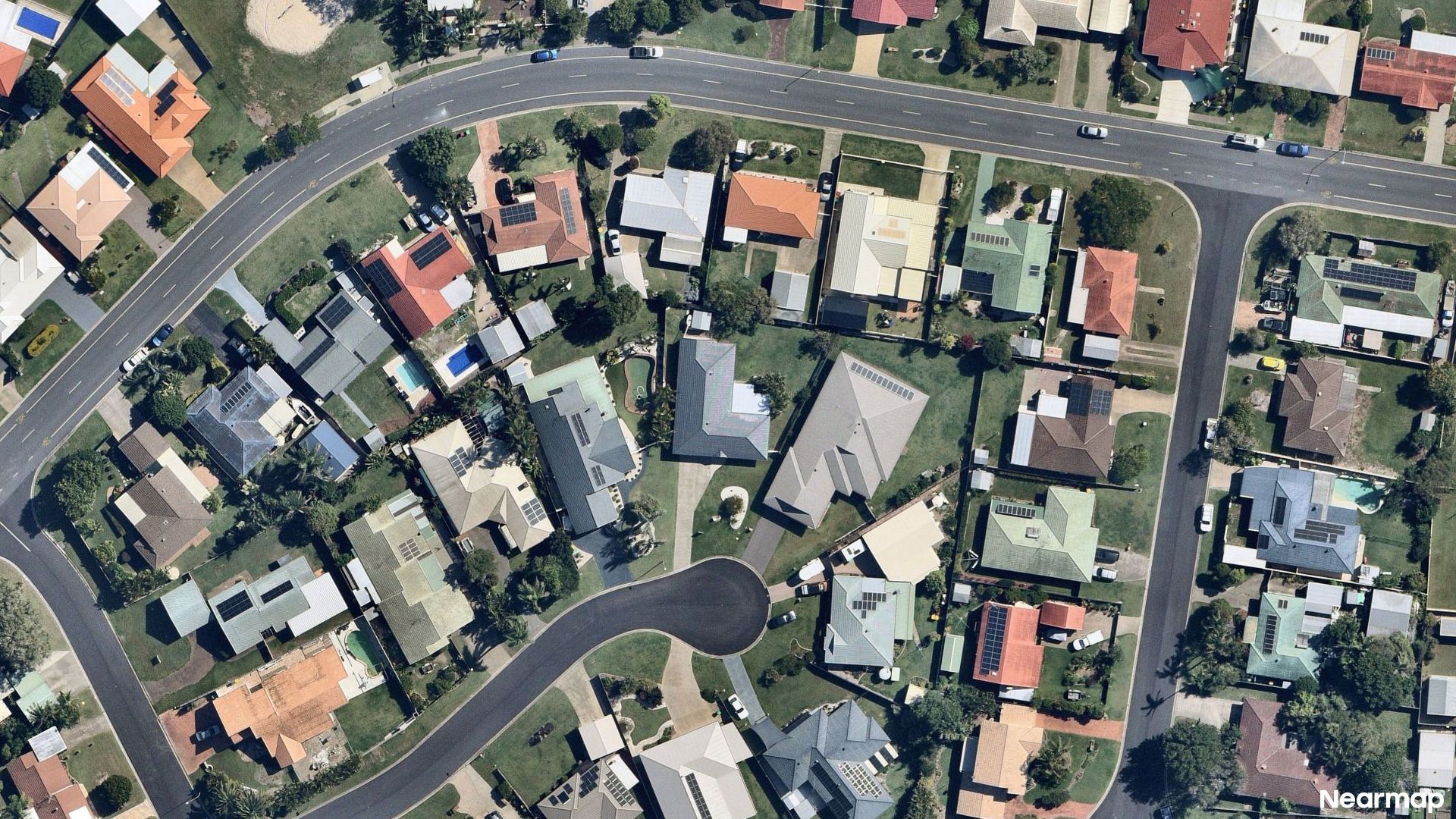 Vertical aerial view