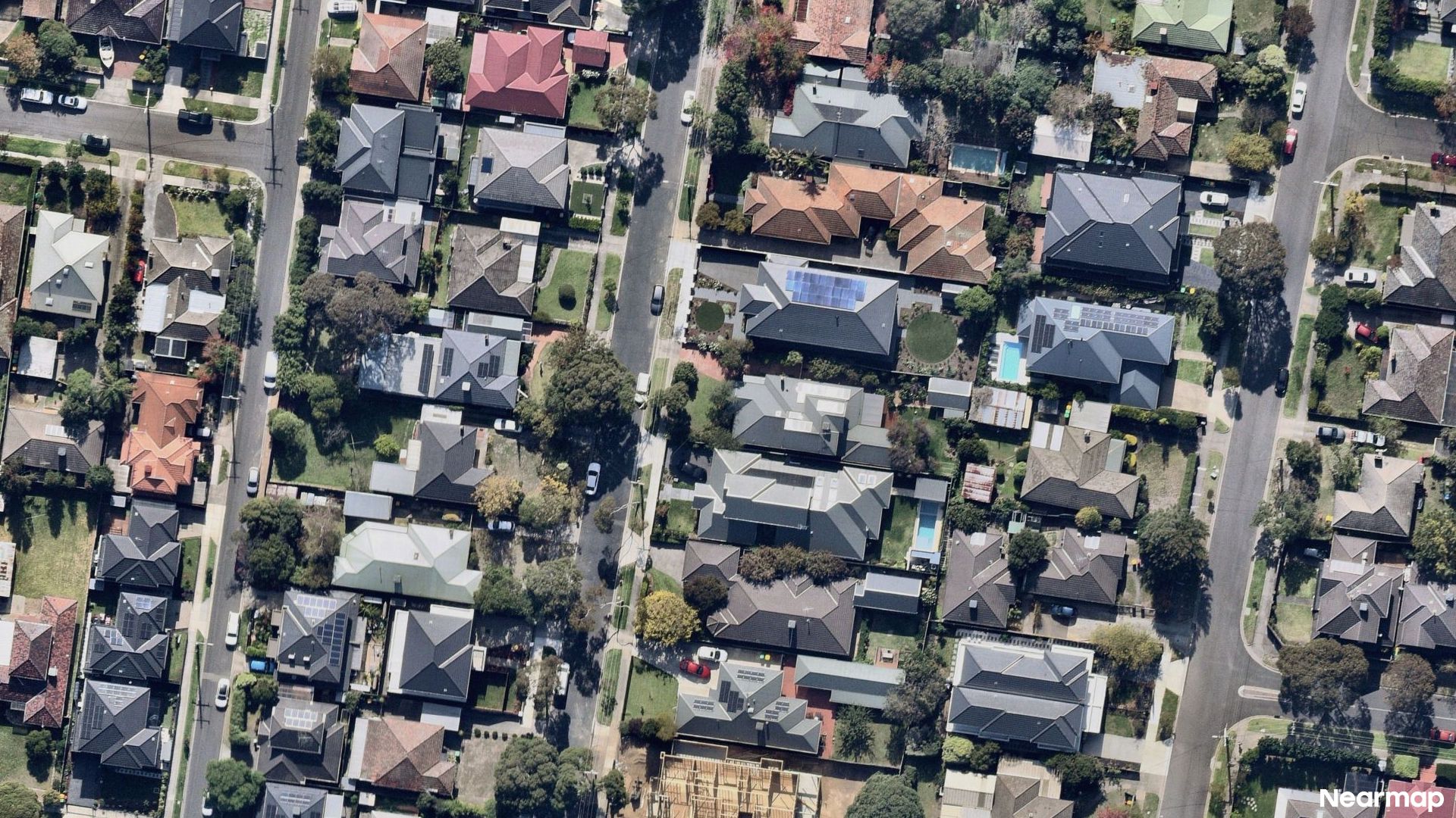 Vertical aerial view