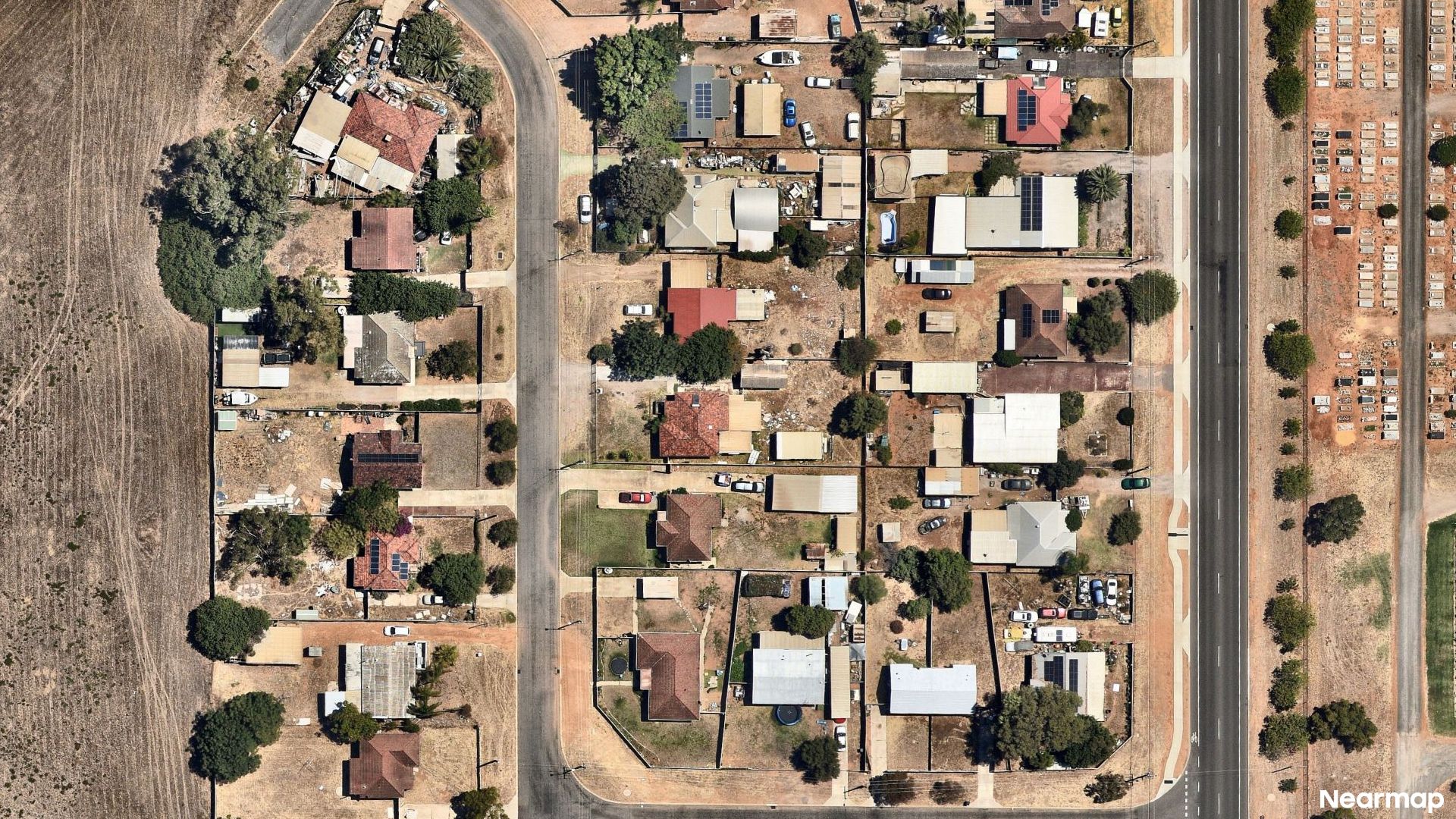 Vertical aerial view