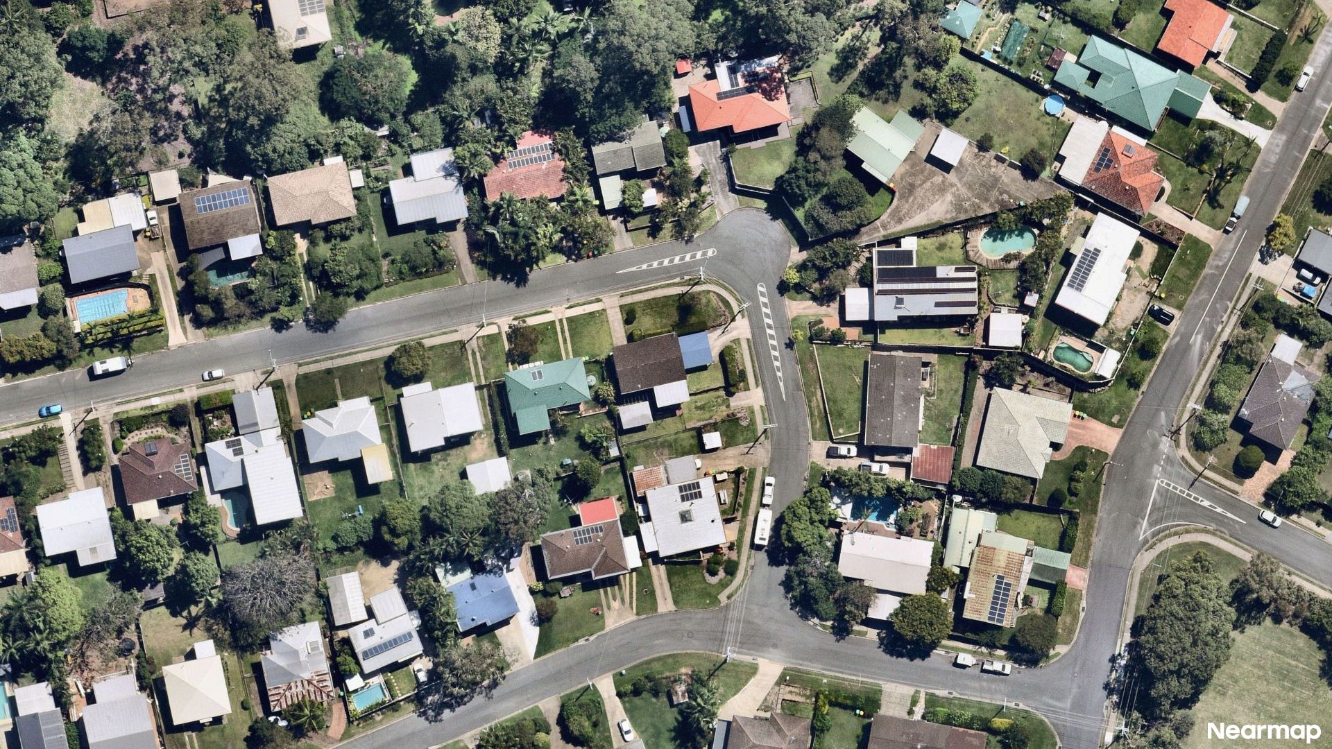 Vertical aerial view