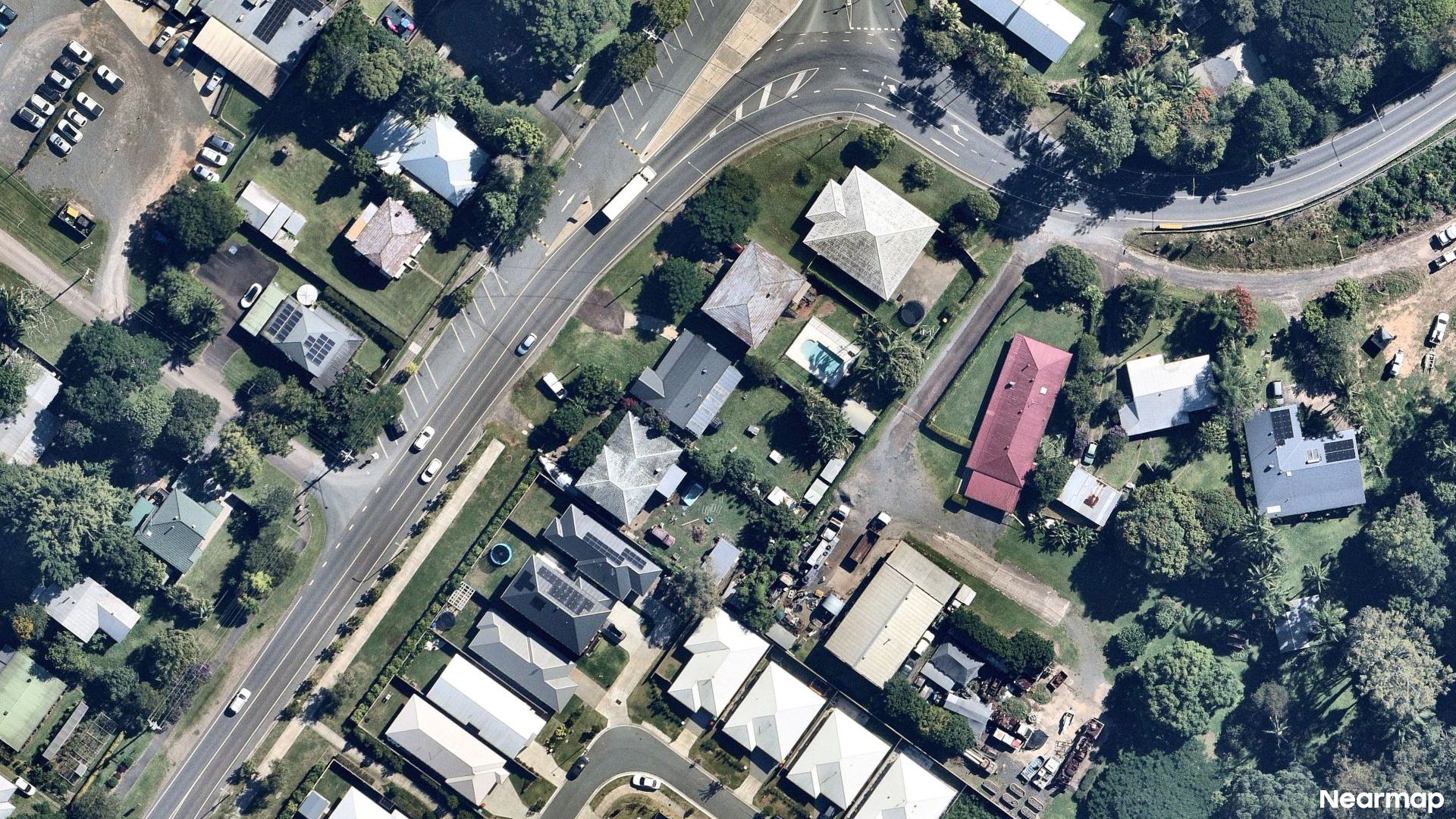 Vertical aerial view