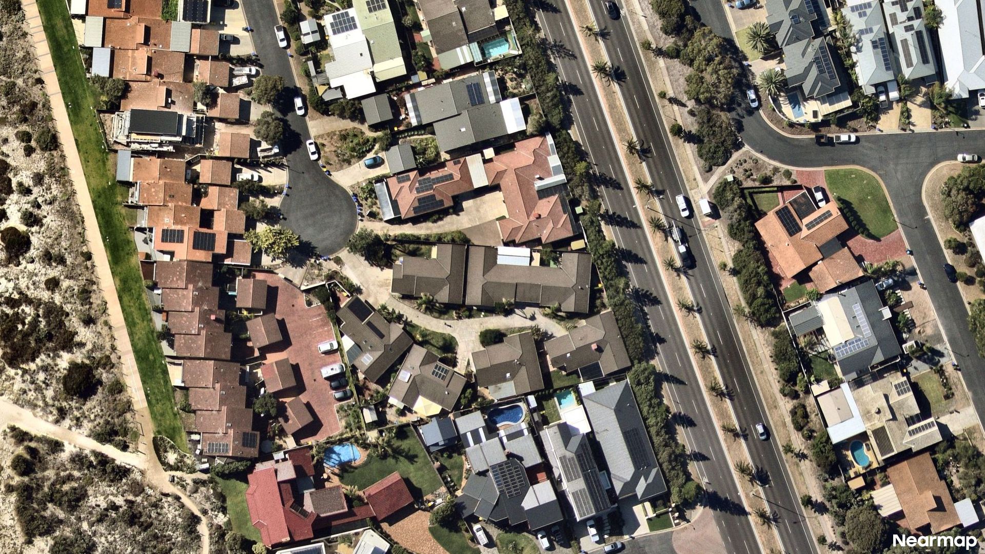 Vertical aerial view