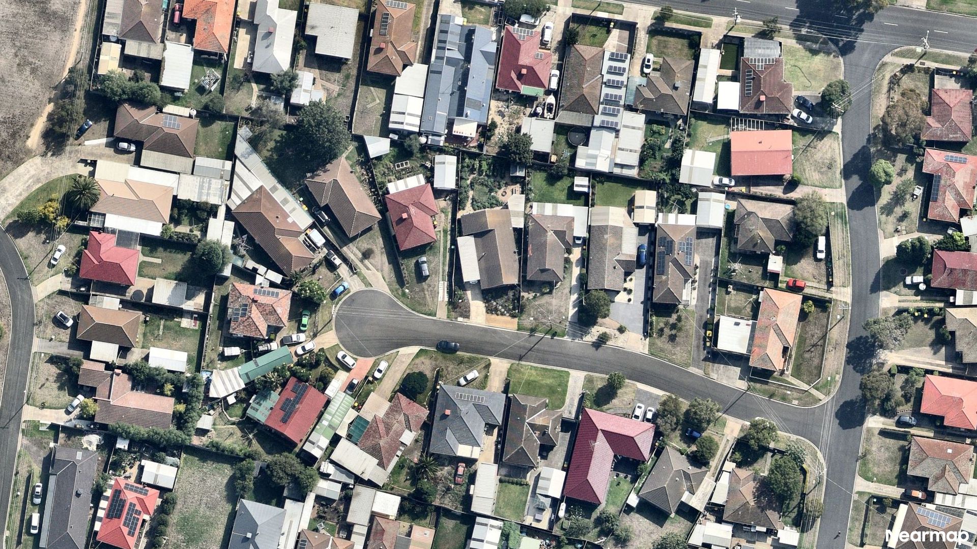 Vertical aerial view