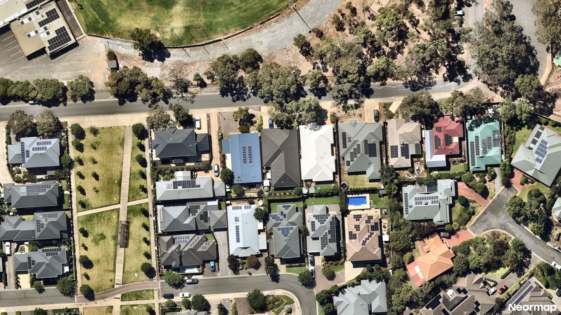Vertical aerial view