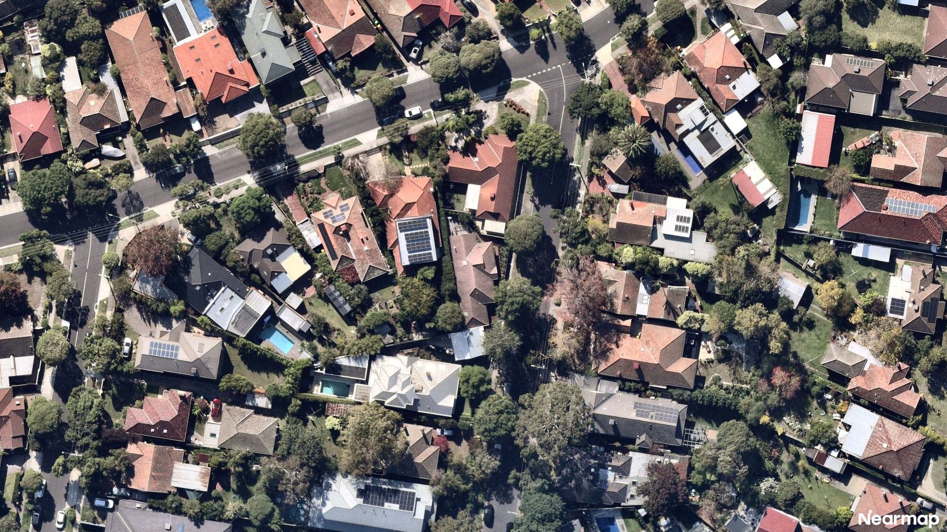 Vertical aerial view