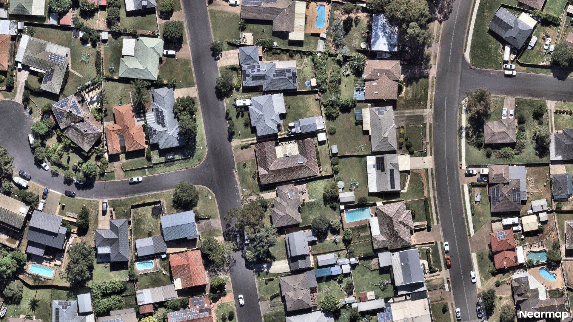 Vertical aerial view