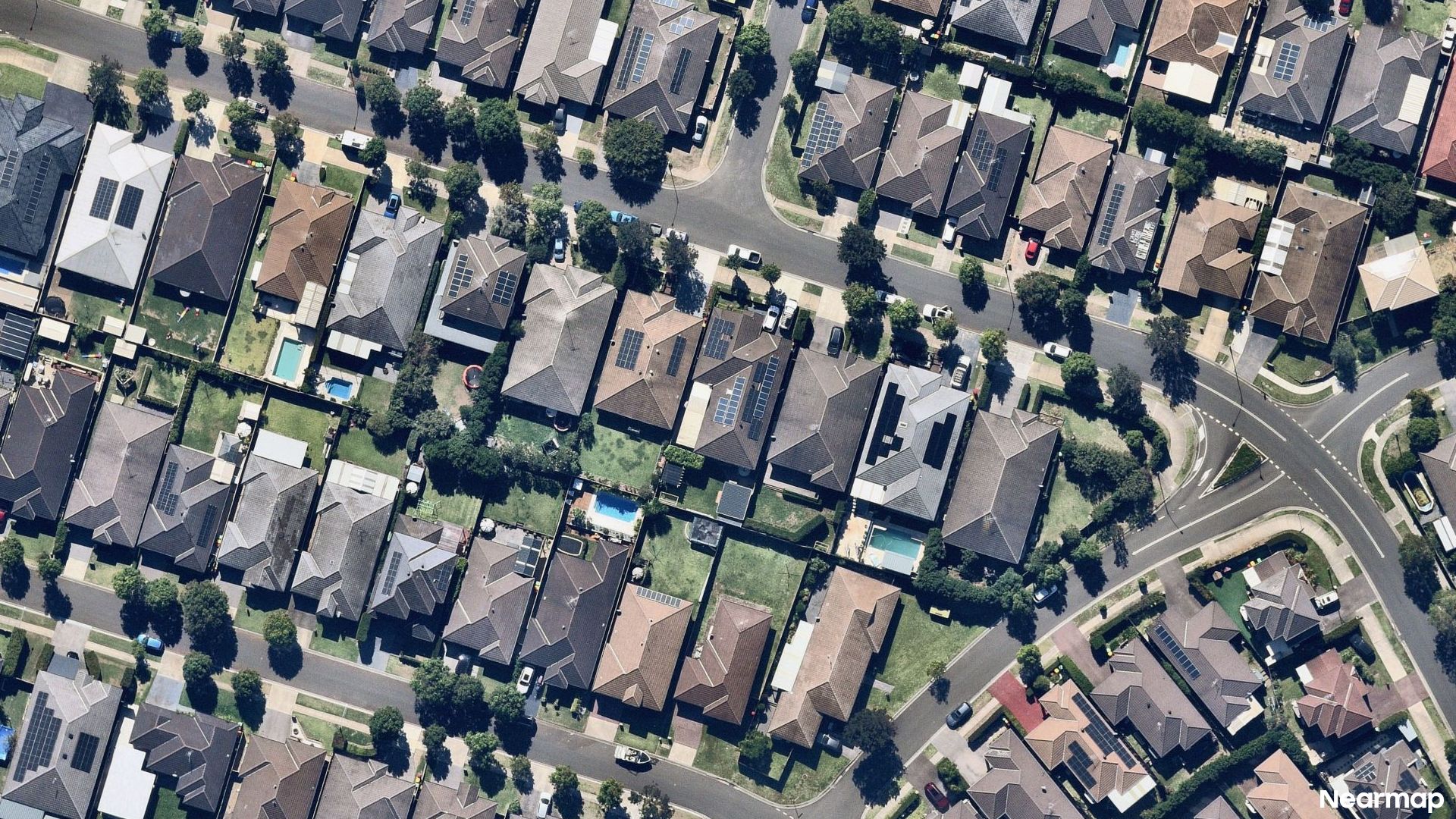 Vertical aerial view