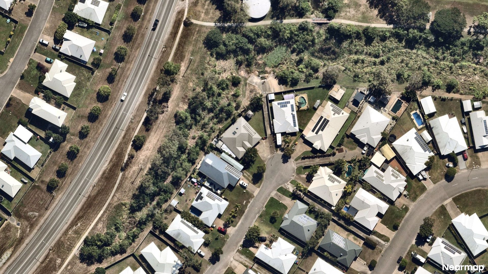 Vertical aerial view