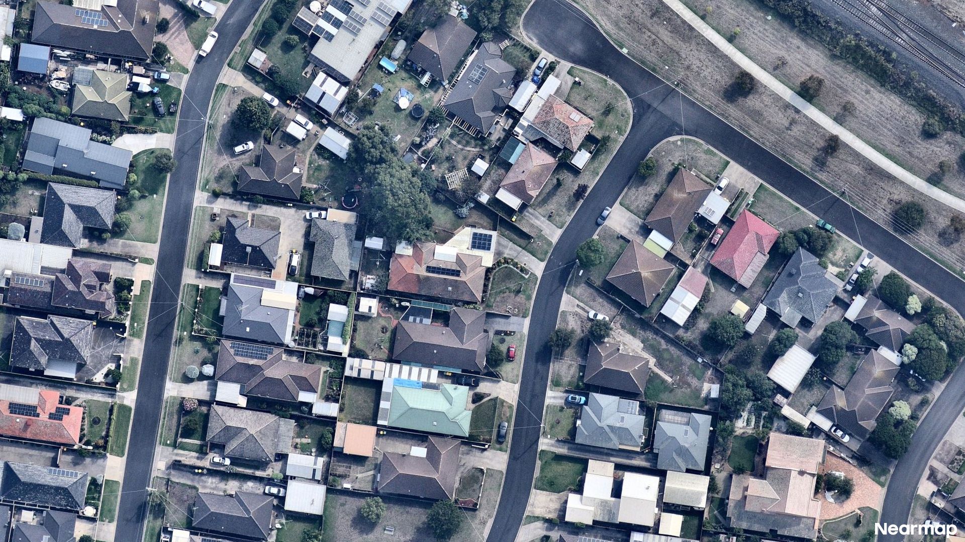 Vertical aerial view